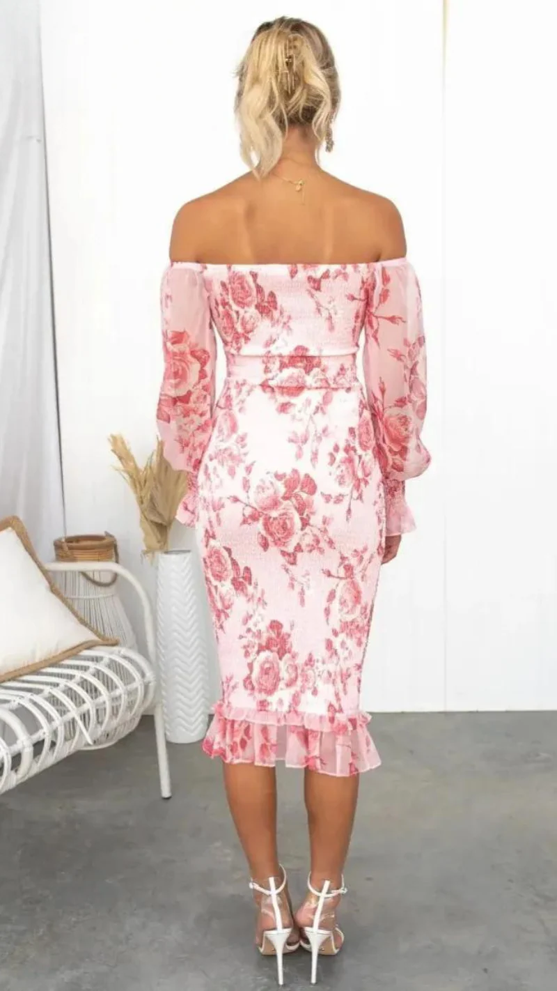 Robe midi de luxe pour femmes, robe de soirée élégante