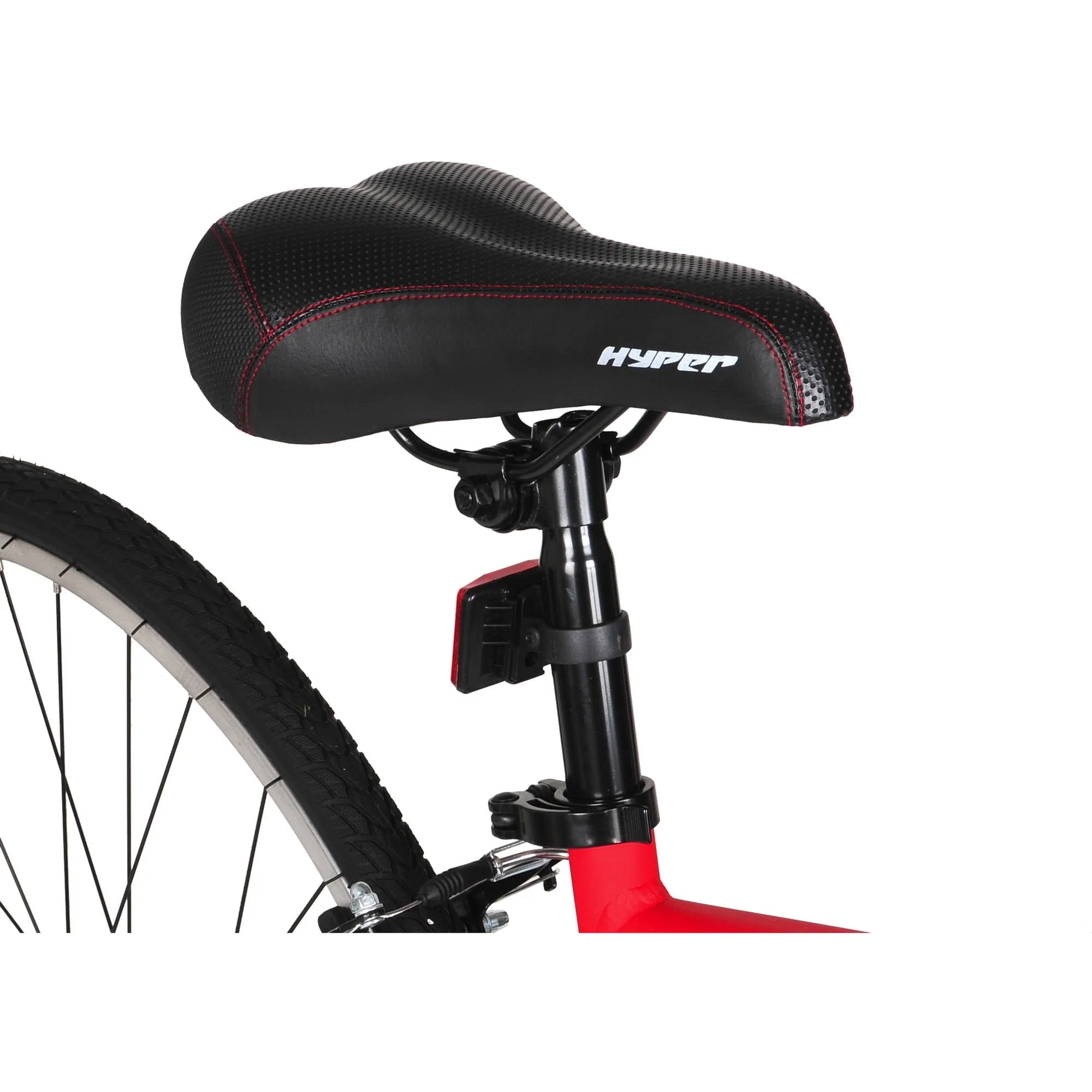 Bicycle 700c Men's Spin fit Hybrid Bike, Black and Red - Image 6