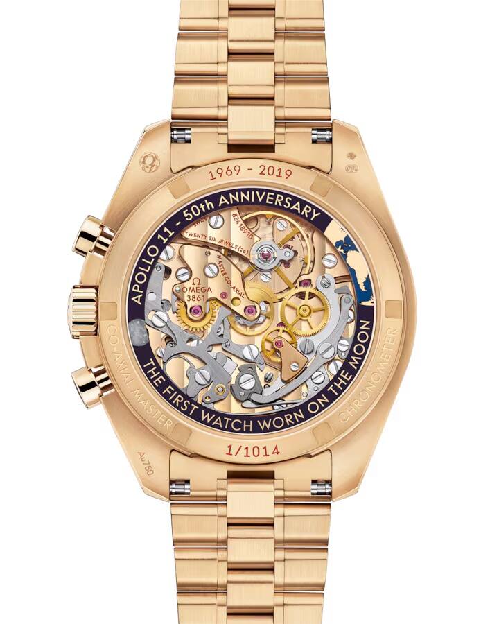 Speedmaste﻿r 50周年モデ﻿ル 42 mm OMEGA時計 ムーンシャイン™ ゴールド