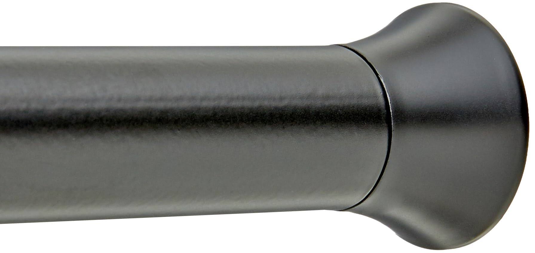 AmazonBasics Tension Curtain Rod - 36-54, Black
