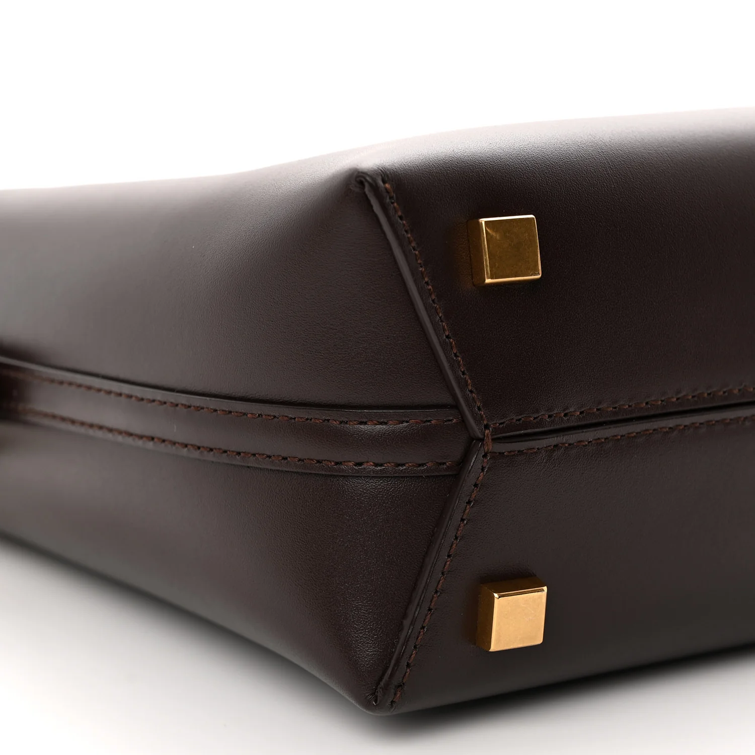 Shiny Calfskin Le 37 Mini Bucket Bag Dark Sweet Chocolate