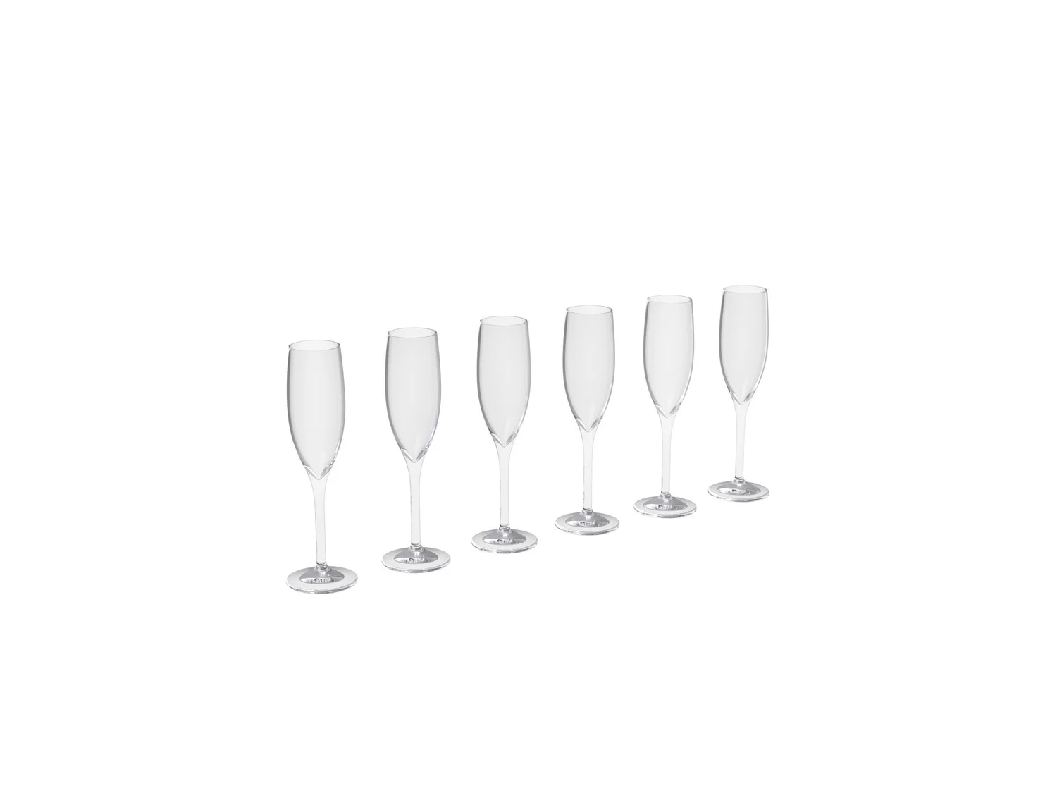 ERNESTO Lot de 6 verres  vin,  champagne ou  eau