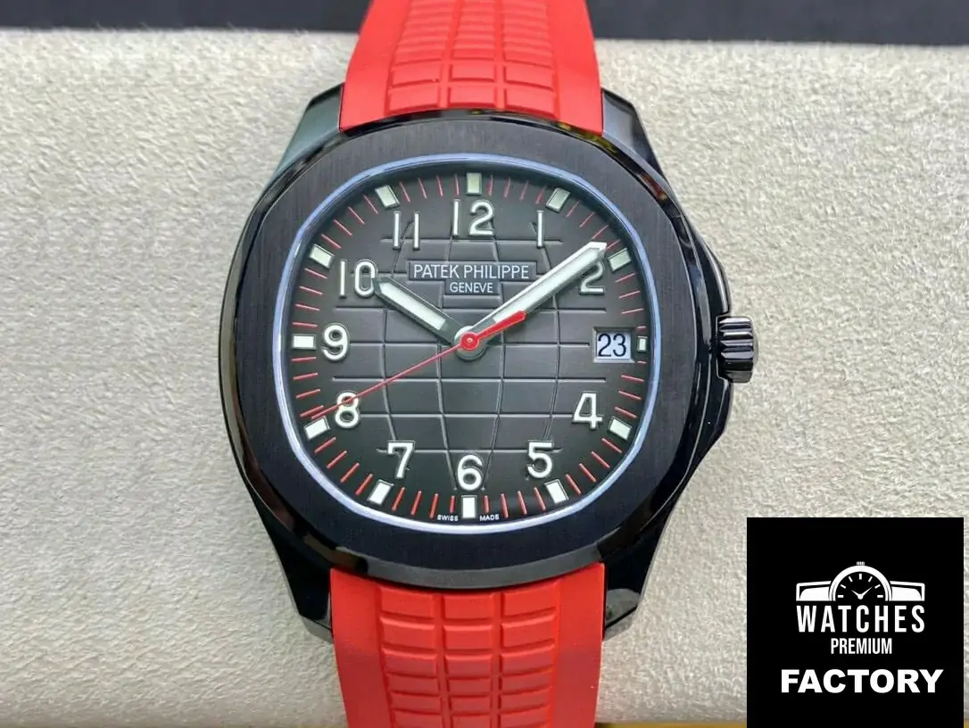 Patek Philippe Aquanaut PP5167 ZF Factory Red Rubber Strap