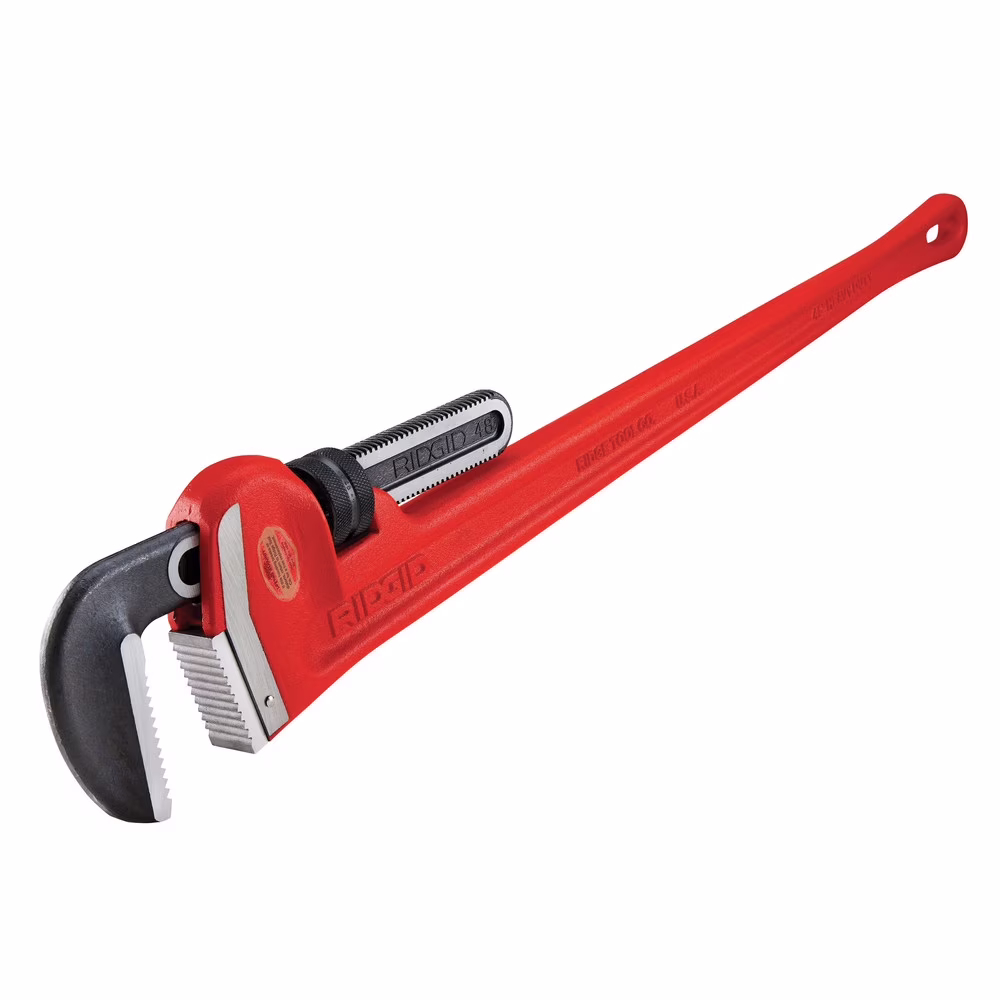 Ridgid Pipe Wrench,I-Beam,Serrated,48 31040