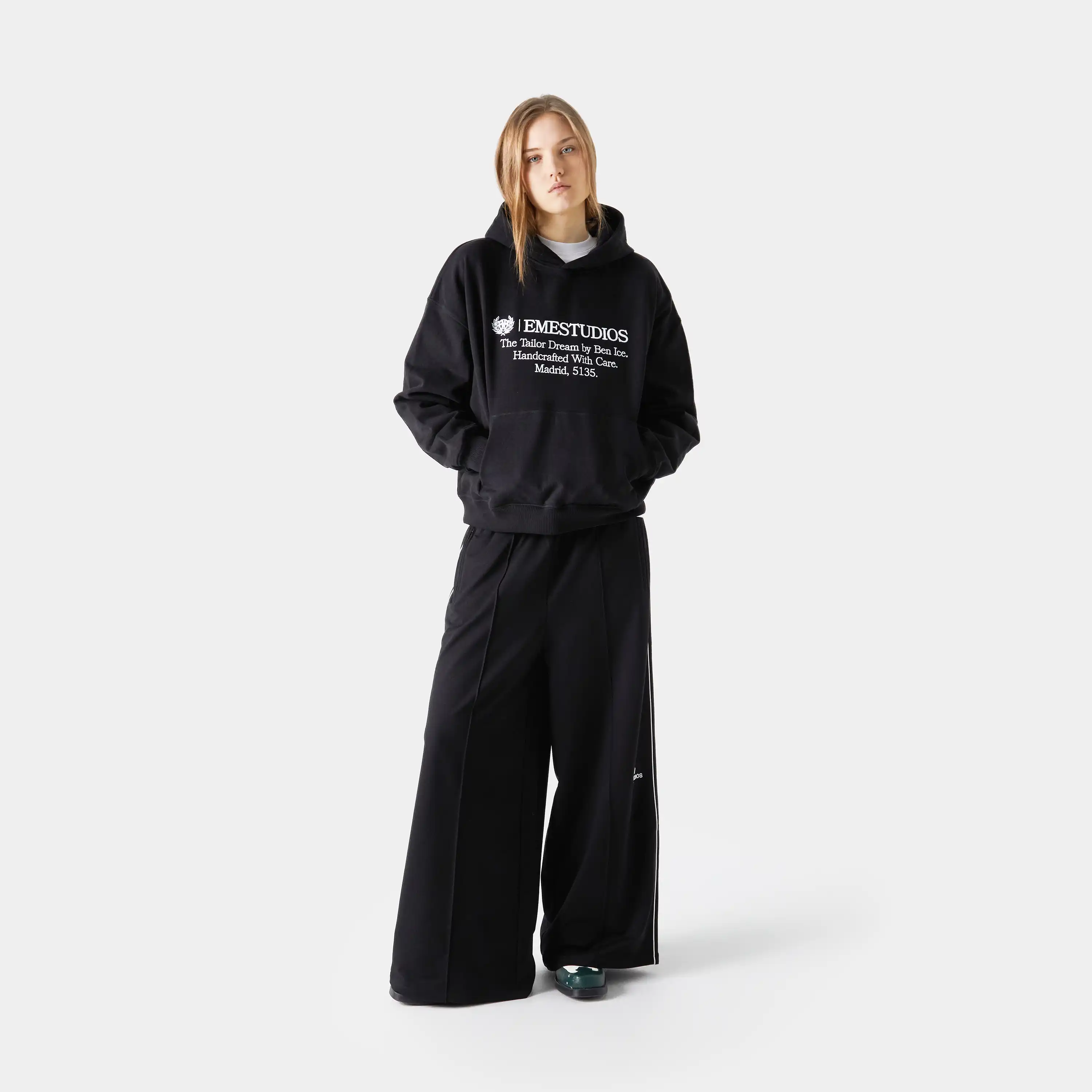 Institution Black Oversized Hoodie
