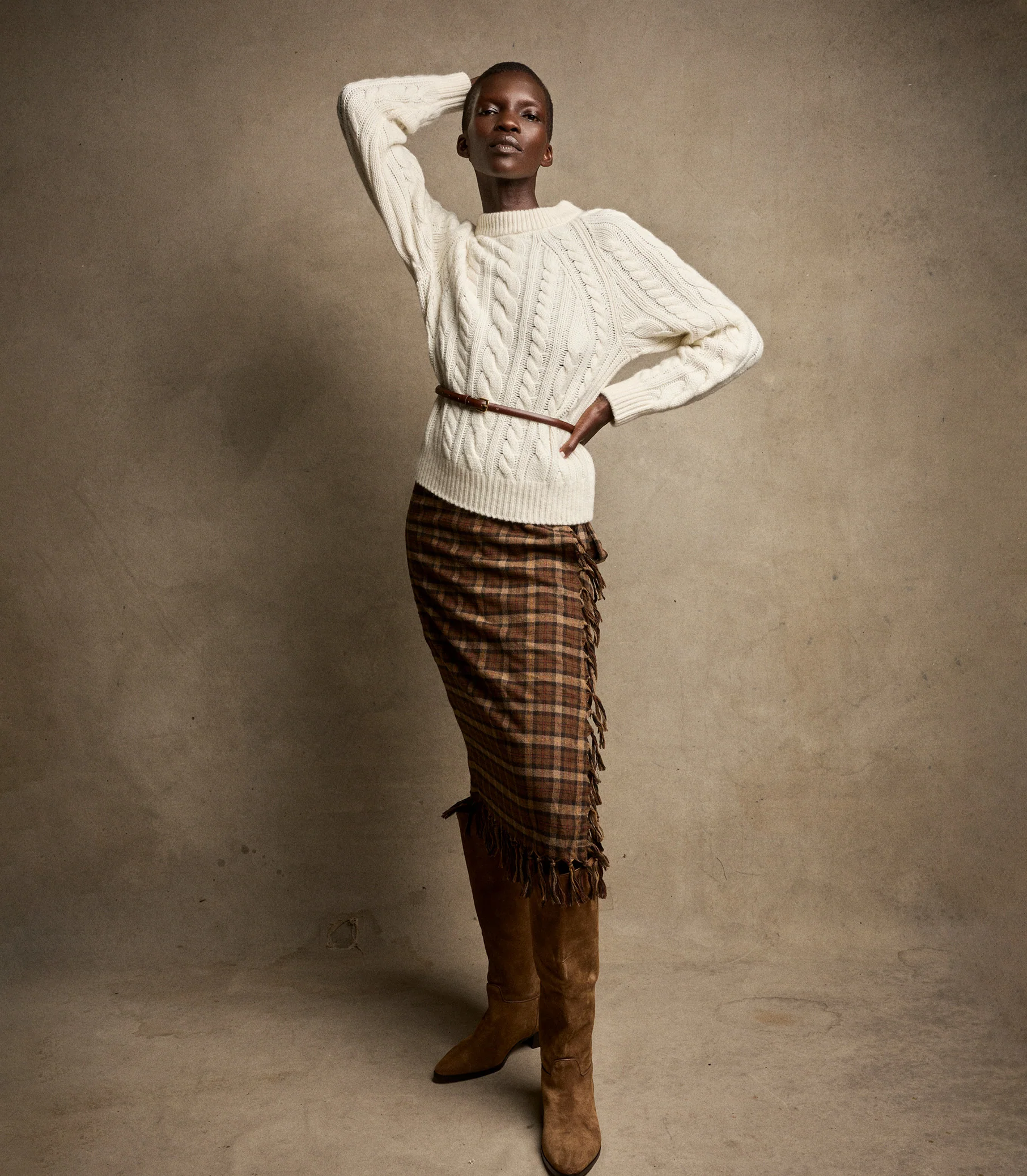 MARLOWE CASHMERE SWEATER -- IVORY
