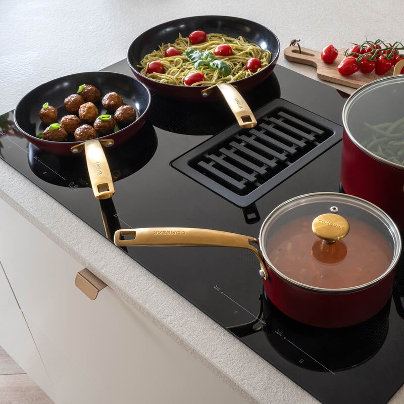 Element stekepannesett 2 deler 20 + 28 cm bordeaux