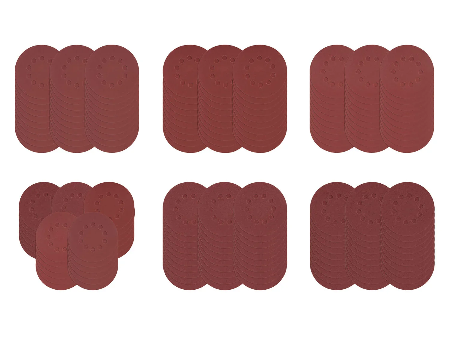 PARKSIDE Set de feuilles abrasives, pour meuleuses excentriques