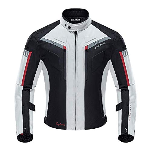 Motorcycle Jacket for Men with Removable CE Armor All Season