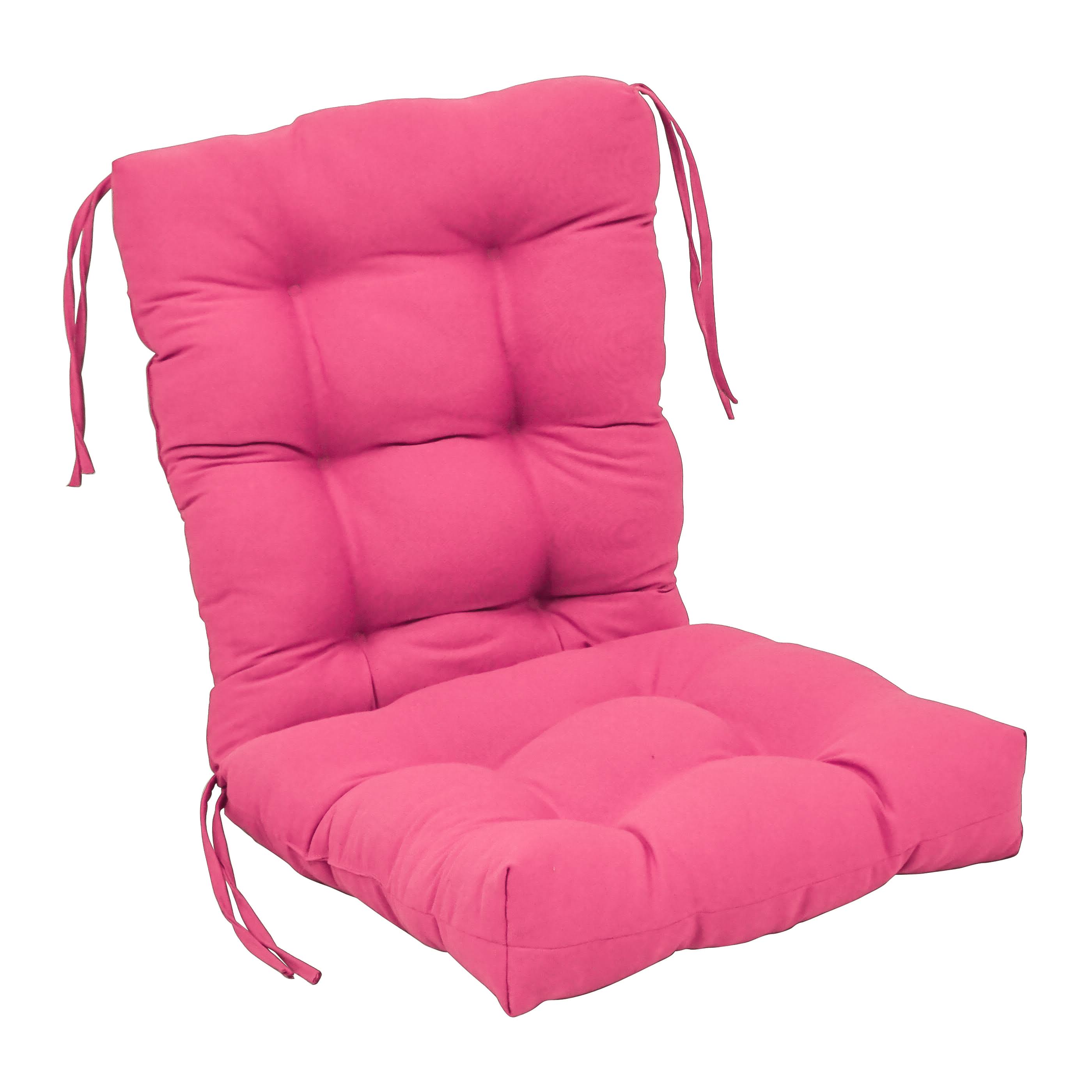 Blazing Needles 18-inch by 38-Inch Solid Twill Tufted Chair Cushion