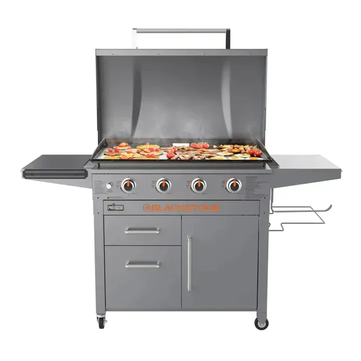 4-Burner 36-Inch Griddle Cooking Station with Hood