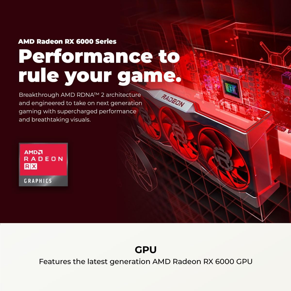 CYBERPOWERPC Gamer Master Gaming PC  AMD Ryzen 5 5500 3.6GHz  Radeon RX 6400 4GB  16GB DDR4  500GB PCIe Gen4 SSD  WiFi Ready & Windows 11 Home (GMA3100A)