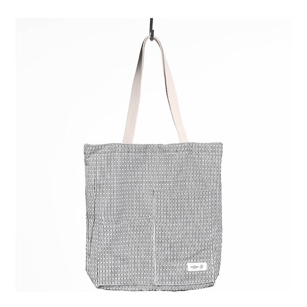 Piqué handlenett 30x35 cm morning grey