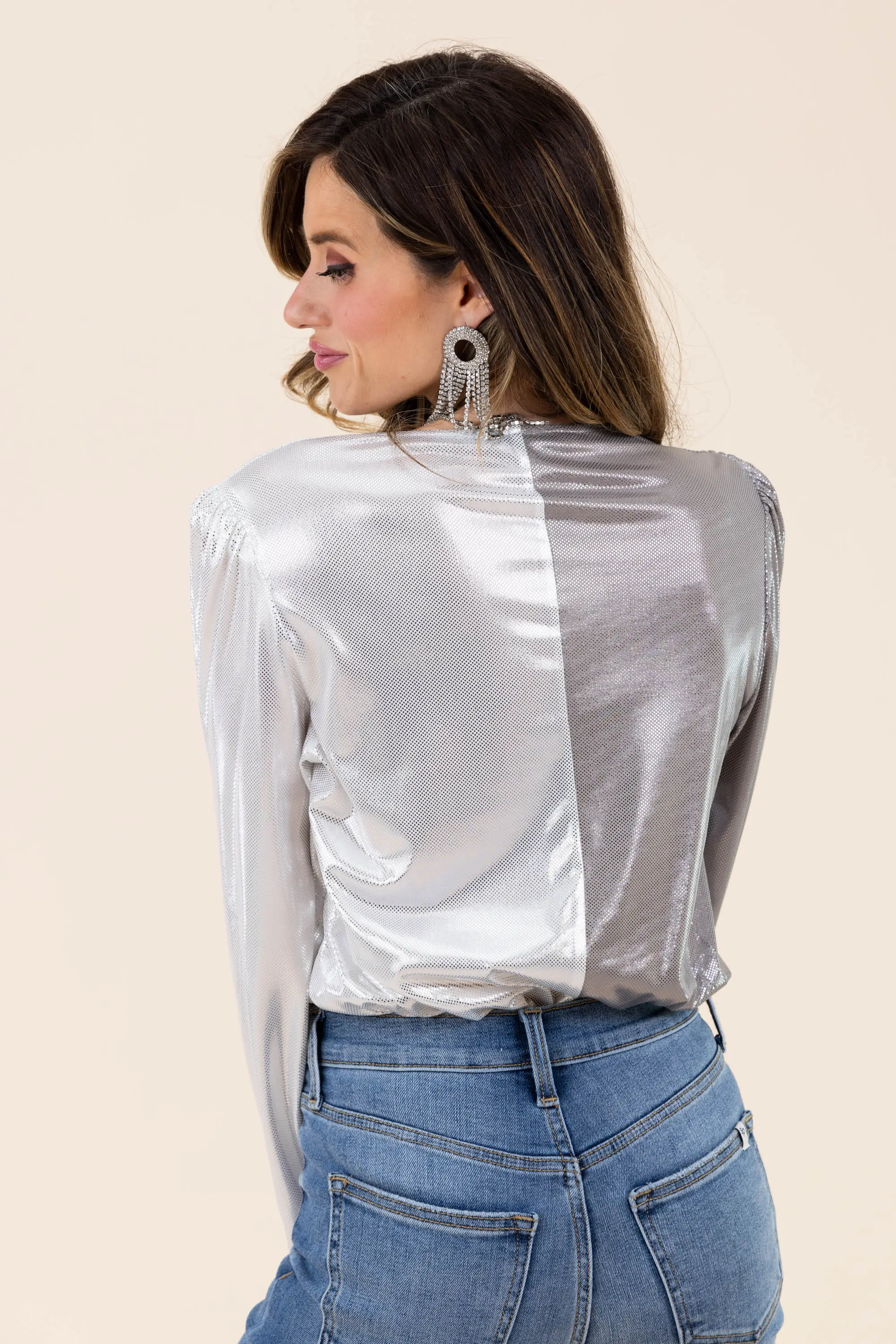 Mind Shimmer Color Block Bodysuit