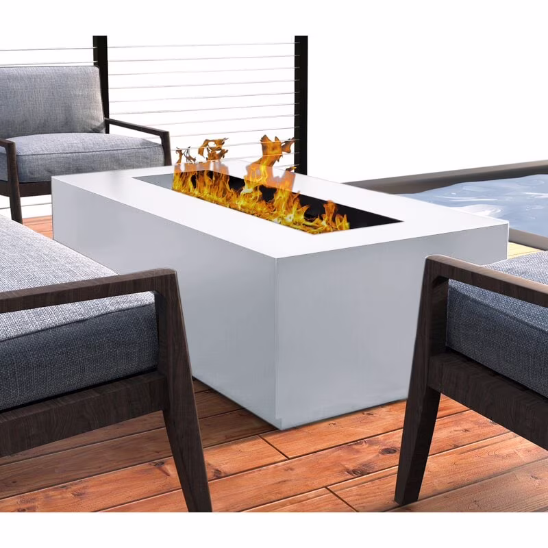 Living Source International LSI 42" Steel Propane/Natural Gas Fire Pit Black(Black)