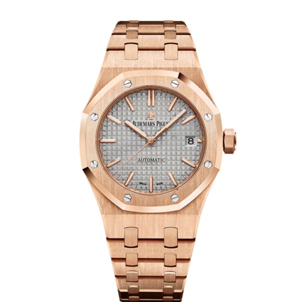 [Super Clone]Audemars Piguet Royal Oak Selfwinding Grey dial, 37mm, 18k Rose gold, 15450OR.OO.1256OR.01