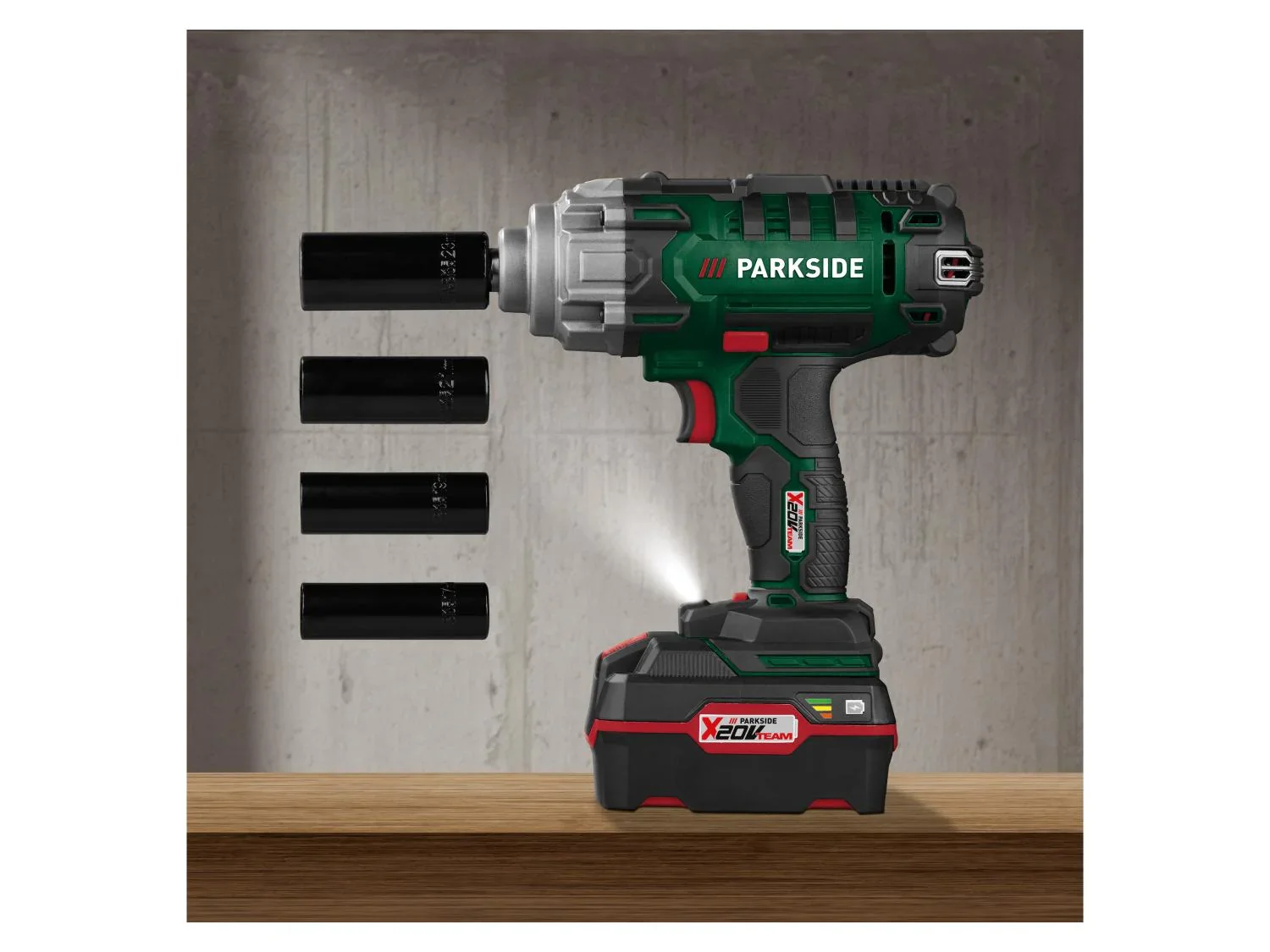 PARKSIDE Set visseuse  chocs sans fil PASSK 20-Li C4 + batterie + chargeur, 20 V