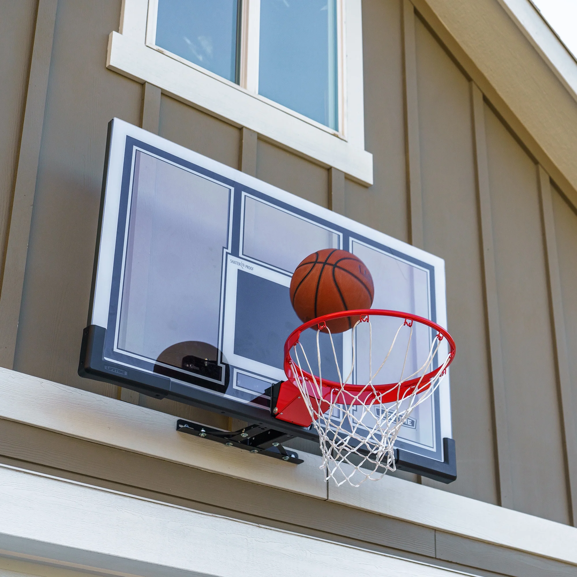 Lifetime New Basketball Indoor/Outdoor Backboard and Rim Combo Kit (54 - Inch Polycarbonate) - 71526