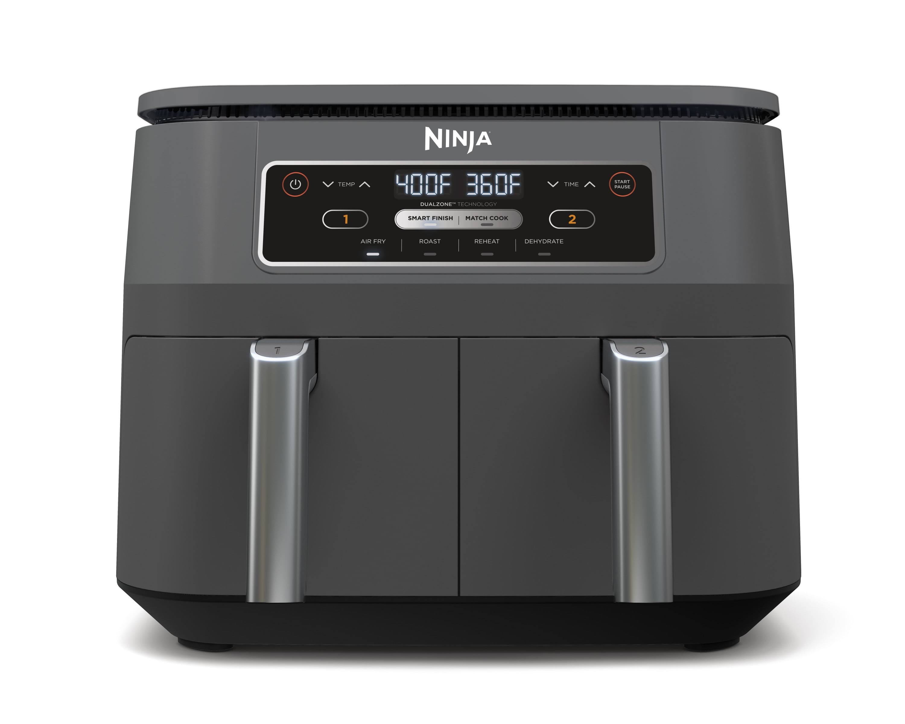 Ninja DZ100WM Foodi 4-in-1 2-Basket Air Fryer with DualZone Technology - 8 qt
