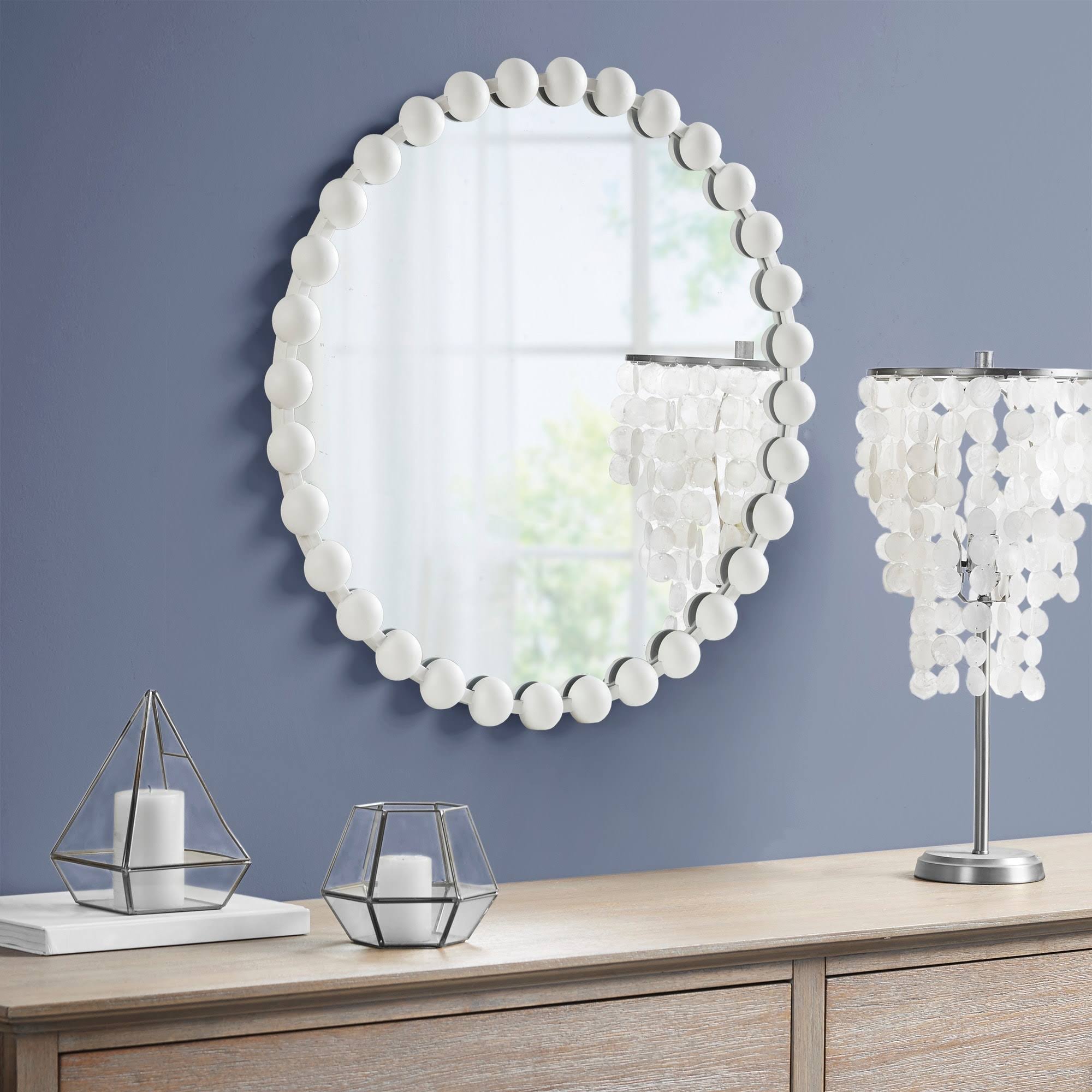 Marlowe Beaded Round Wall Mirror 27