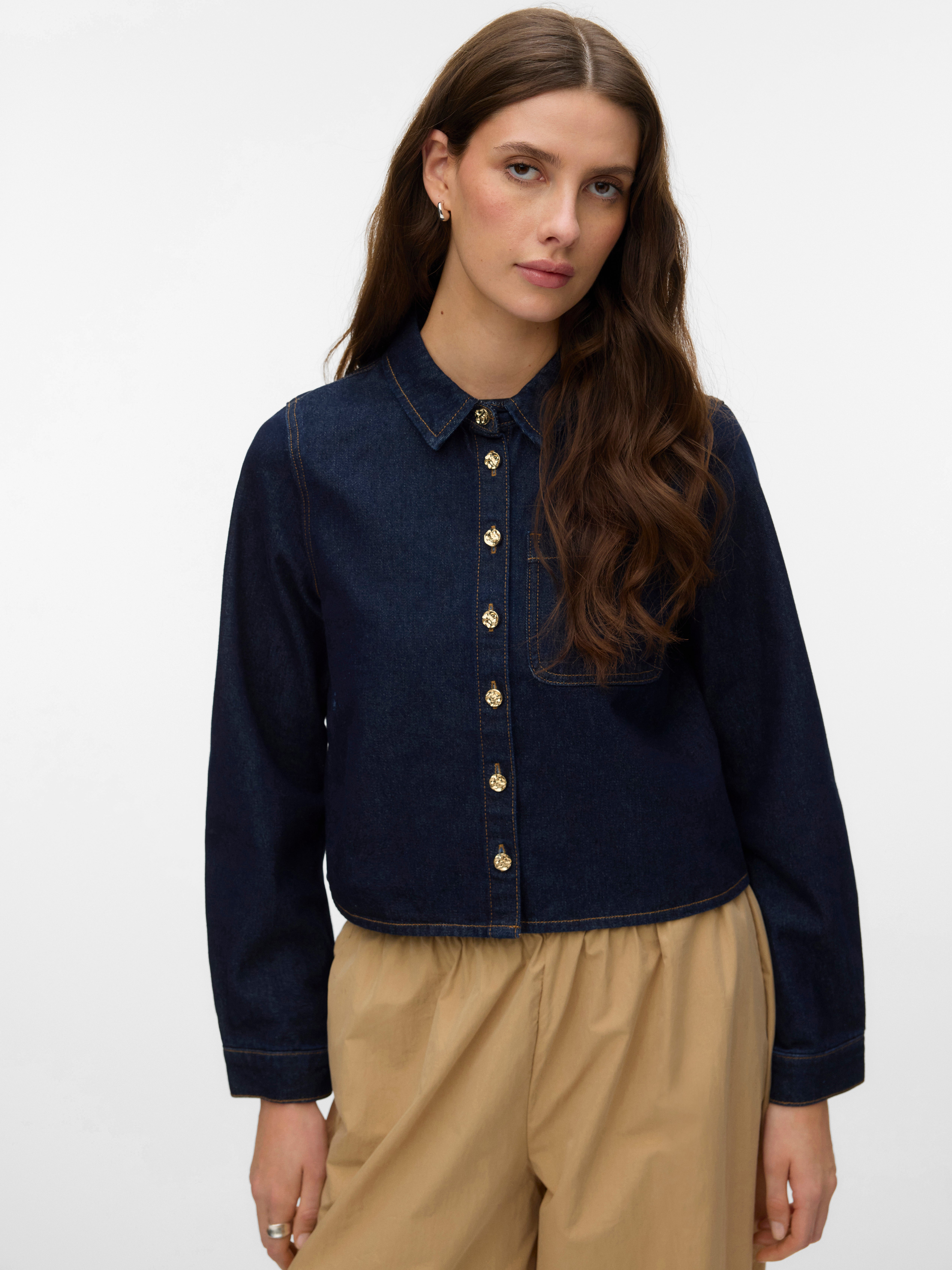 VERO MODA® VMVIVIEN Denim shirt