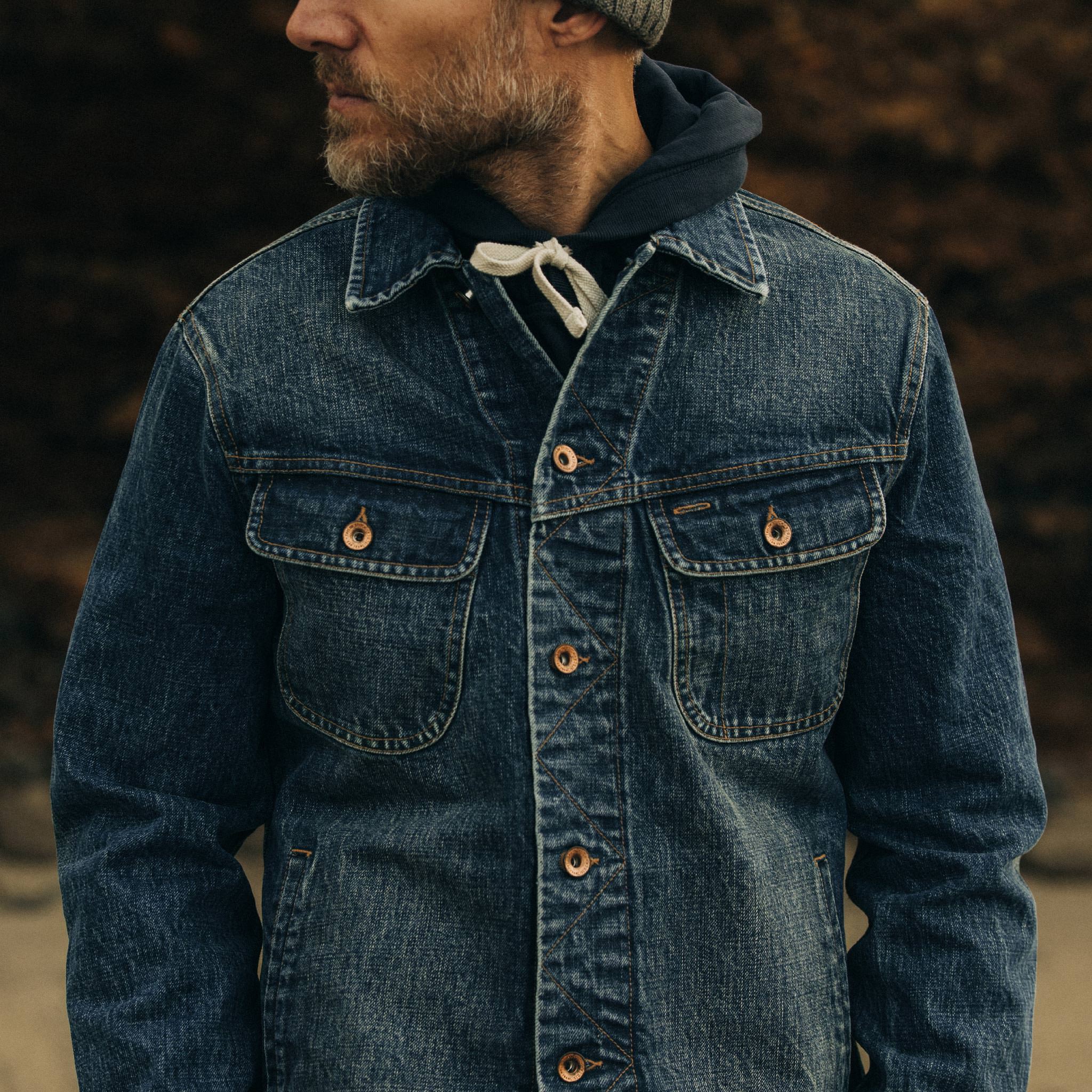La veste Long Haul en toile lisière biologique Sawyer Wash