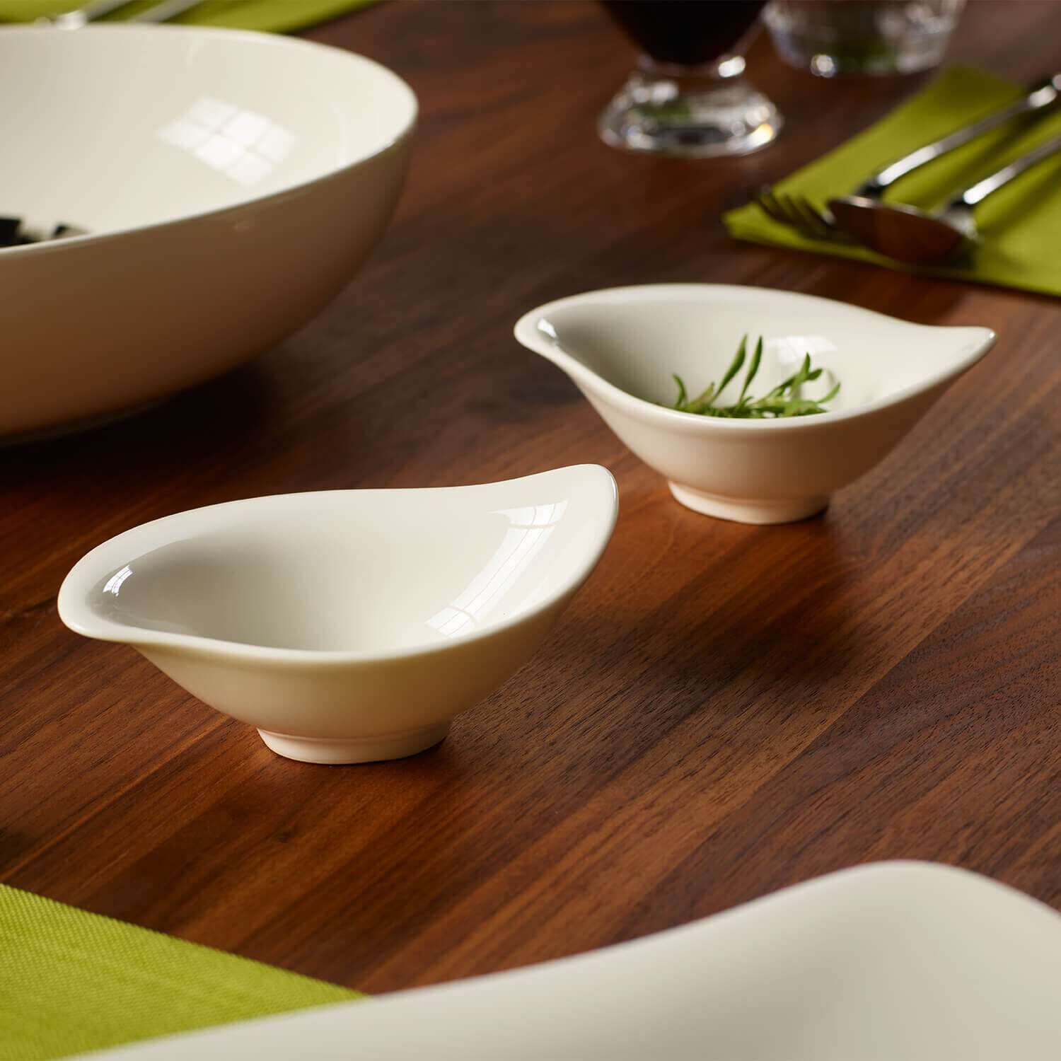 New Cottage Dipping bowl - White, 0.6 oz, Premium Porcelain