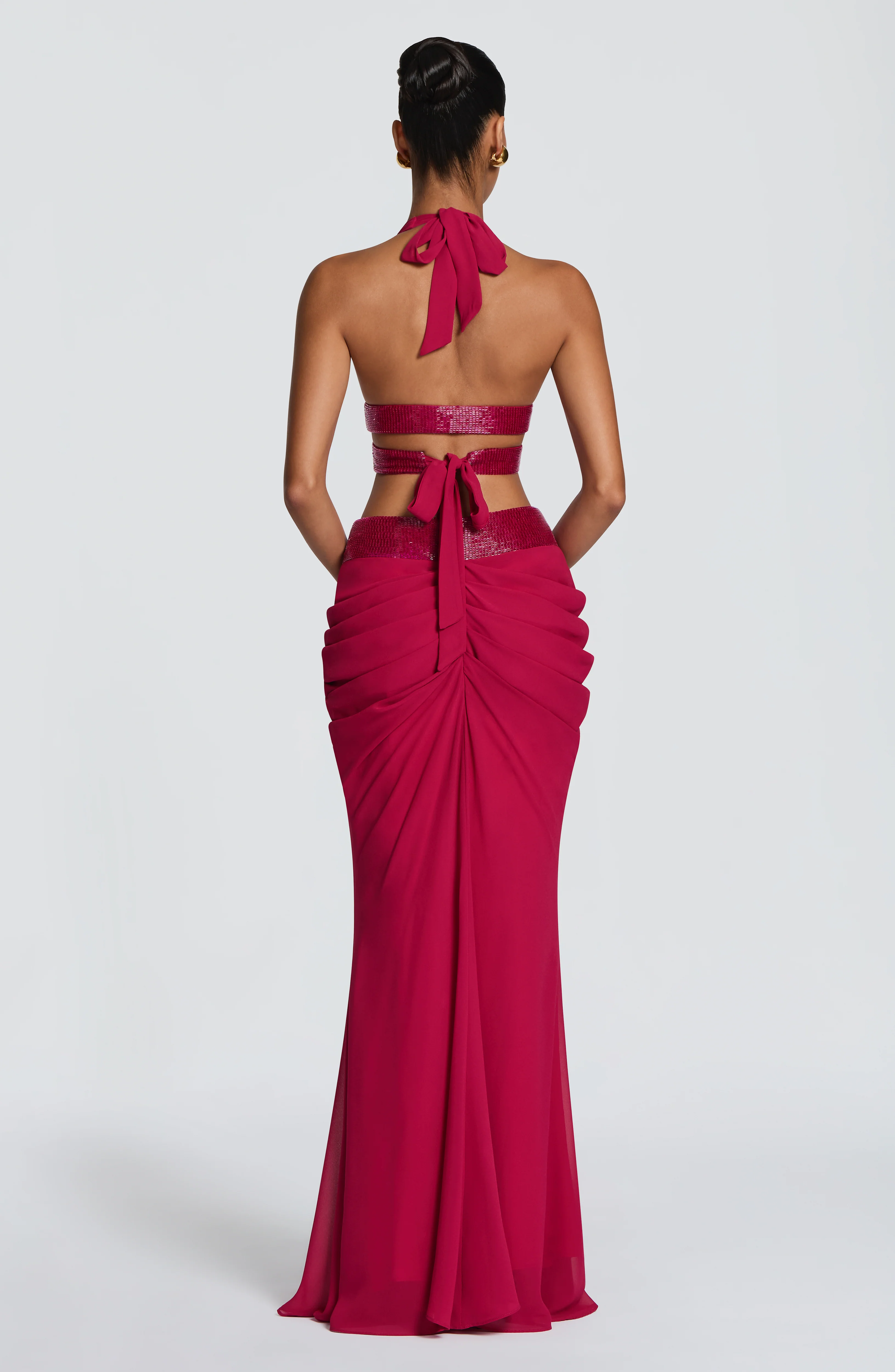 Sophie Maxi Skirt - Raspberry