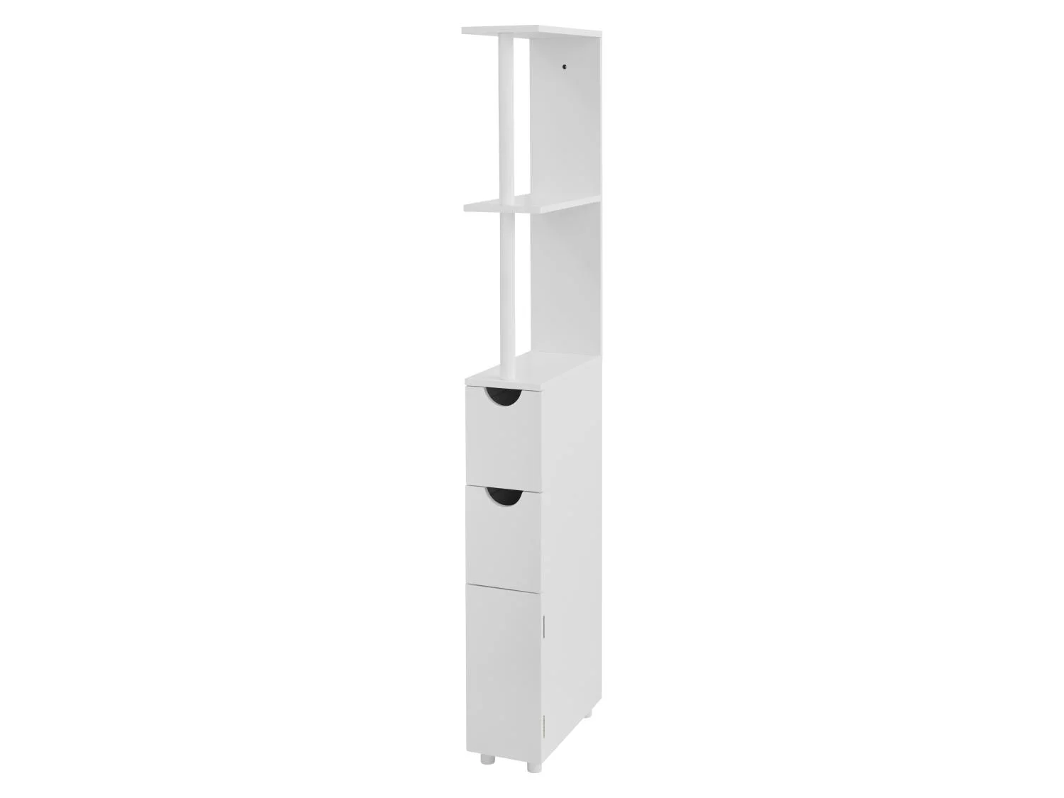 LIVARNO Meuble de rangement troit, 15,2 x 136,5 x 33 cm, blanc
