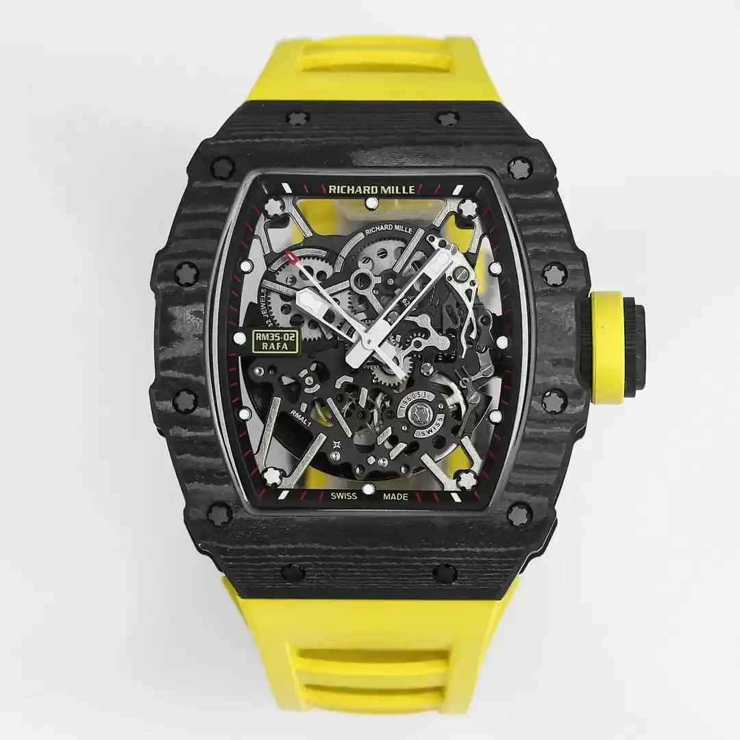 Richard Mille RM35-02 BBR Factory Yellow Strap Skeleton Dial