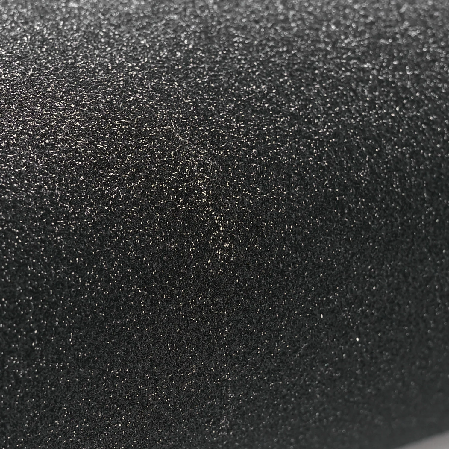Suede Glitter Calfskin Embellished Paloma Clutch Black