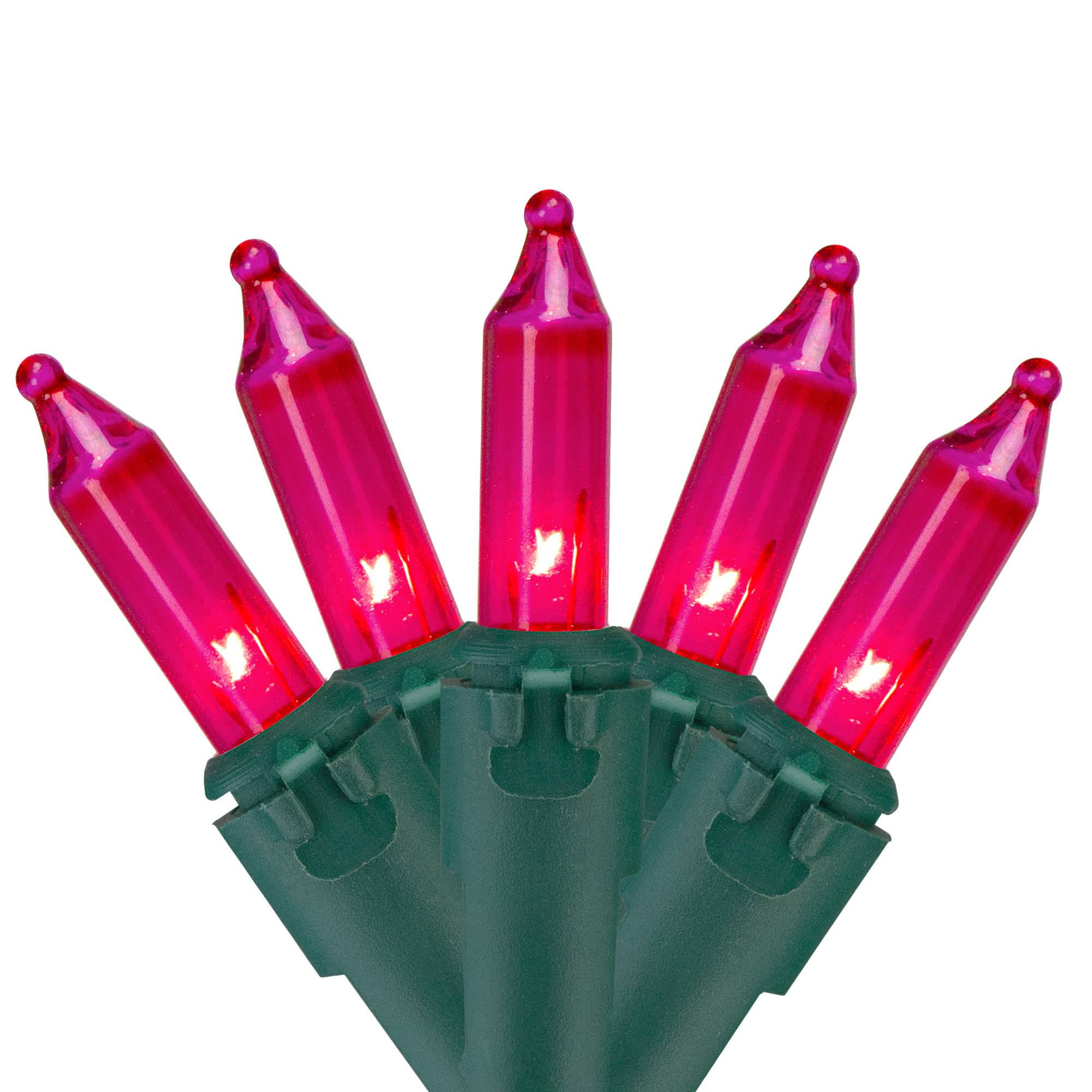 Northlight Set of 50 Pink Mini Christmas Lights 2.5