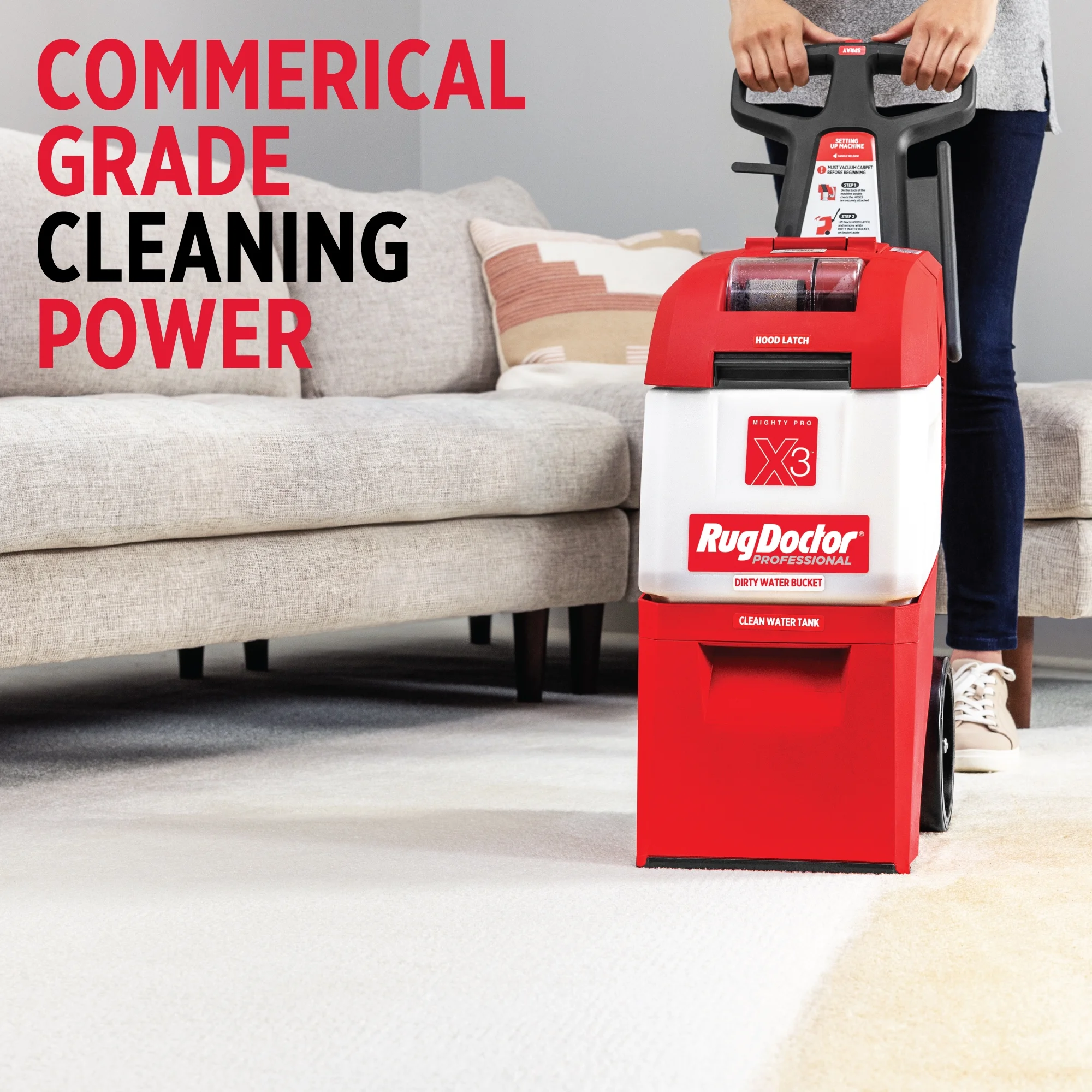 X3 Commercial Carpet Cleaner Pro Pet Pack, Includes 48 oz. Pet Cleaner(Commercial Pet Pack) - Image 9