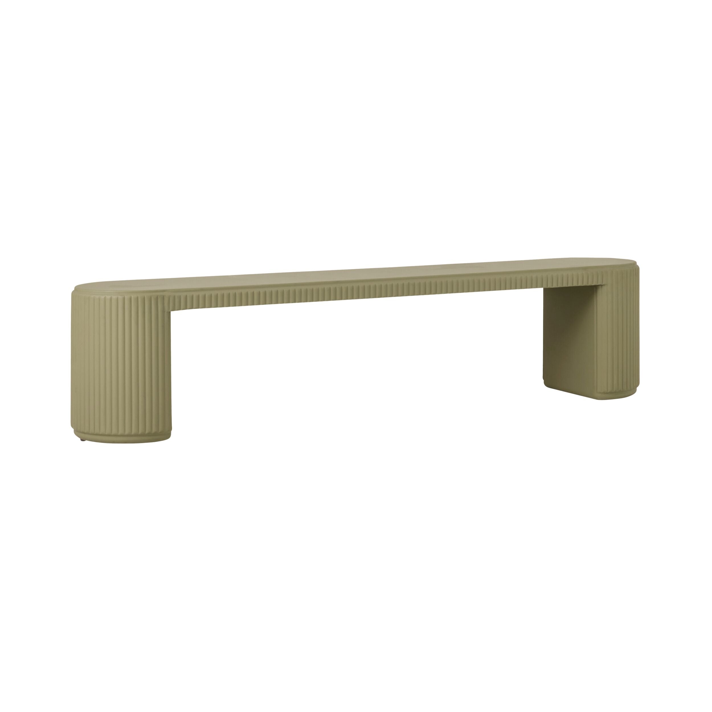 Ravello Ripple Bench 200cm Olive