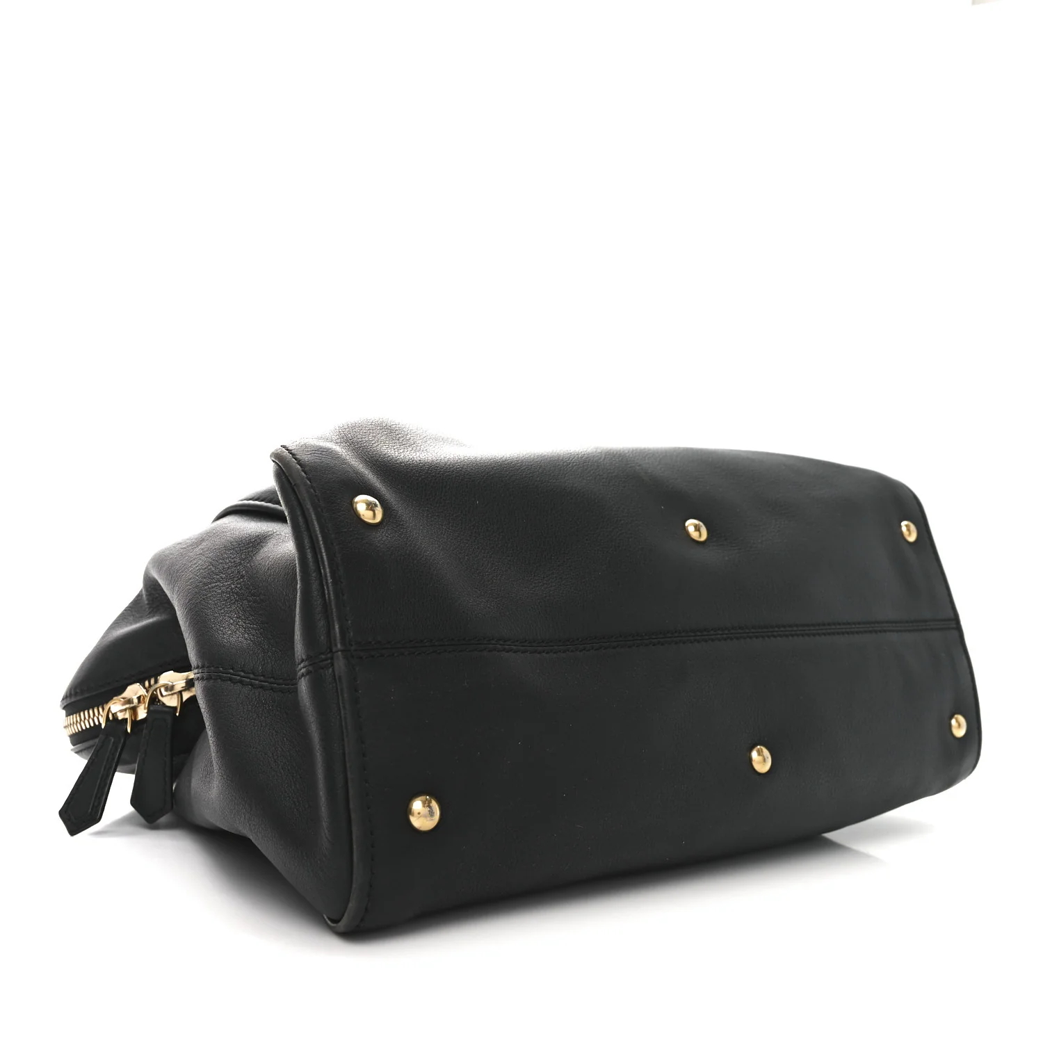 Vitello Dolce Marmol Large Chameleon Tote Black