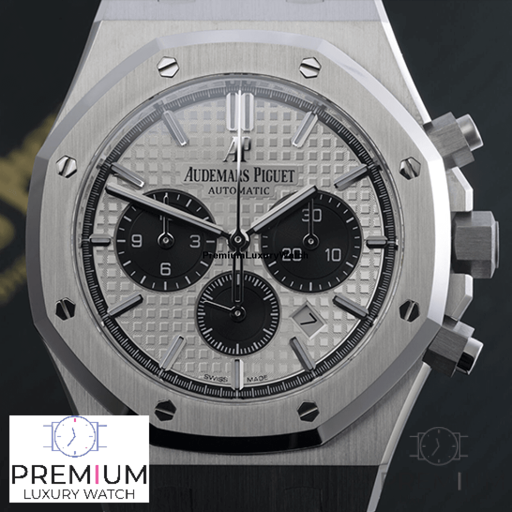 [Super Clone]Audemars piguet Royal Oak Selfwinding 41MM Chronograph Silver Watch