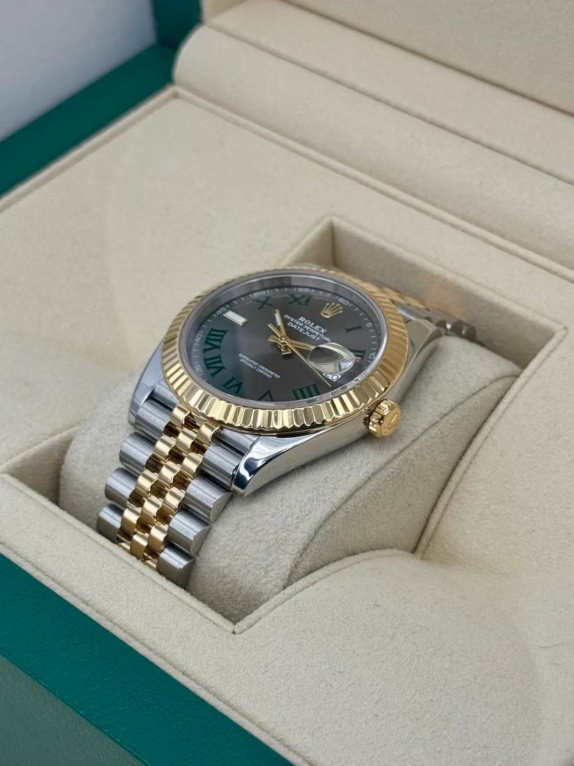 [Super Clone]RLX  Datejust 41mm Two-Tone Yellow Gold Fluted Bezel 