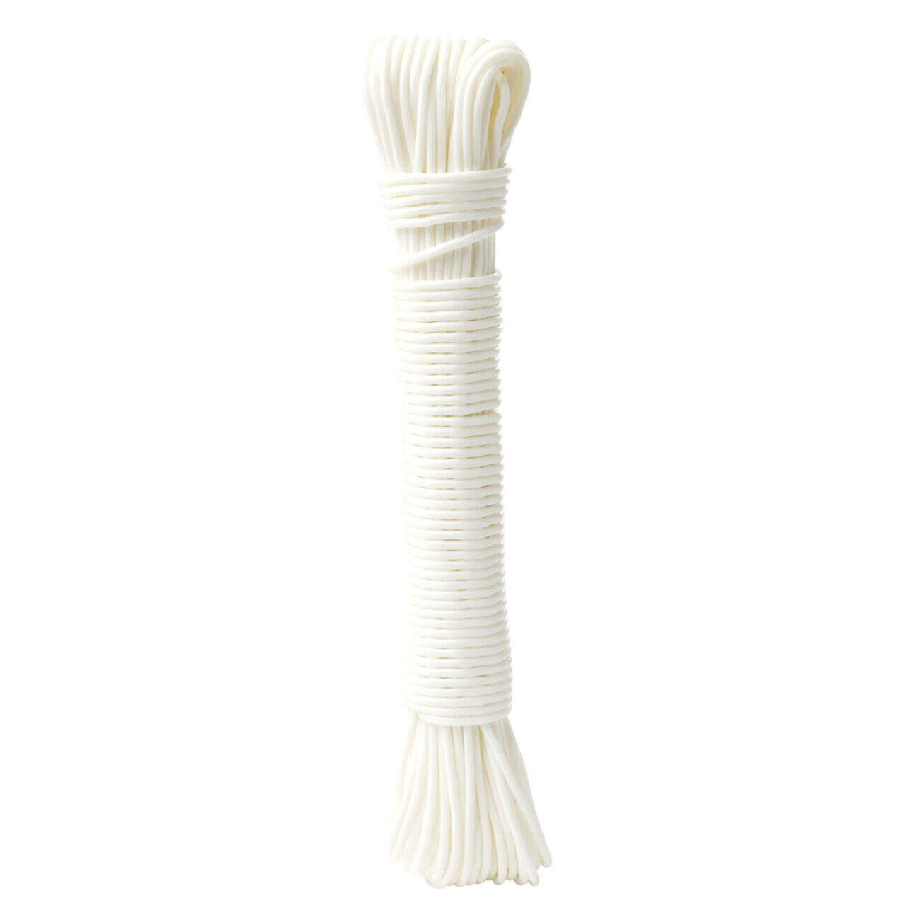 Corde à linge plastique blanc 20m