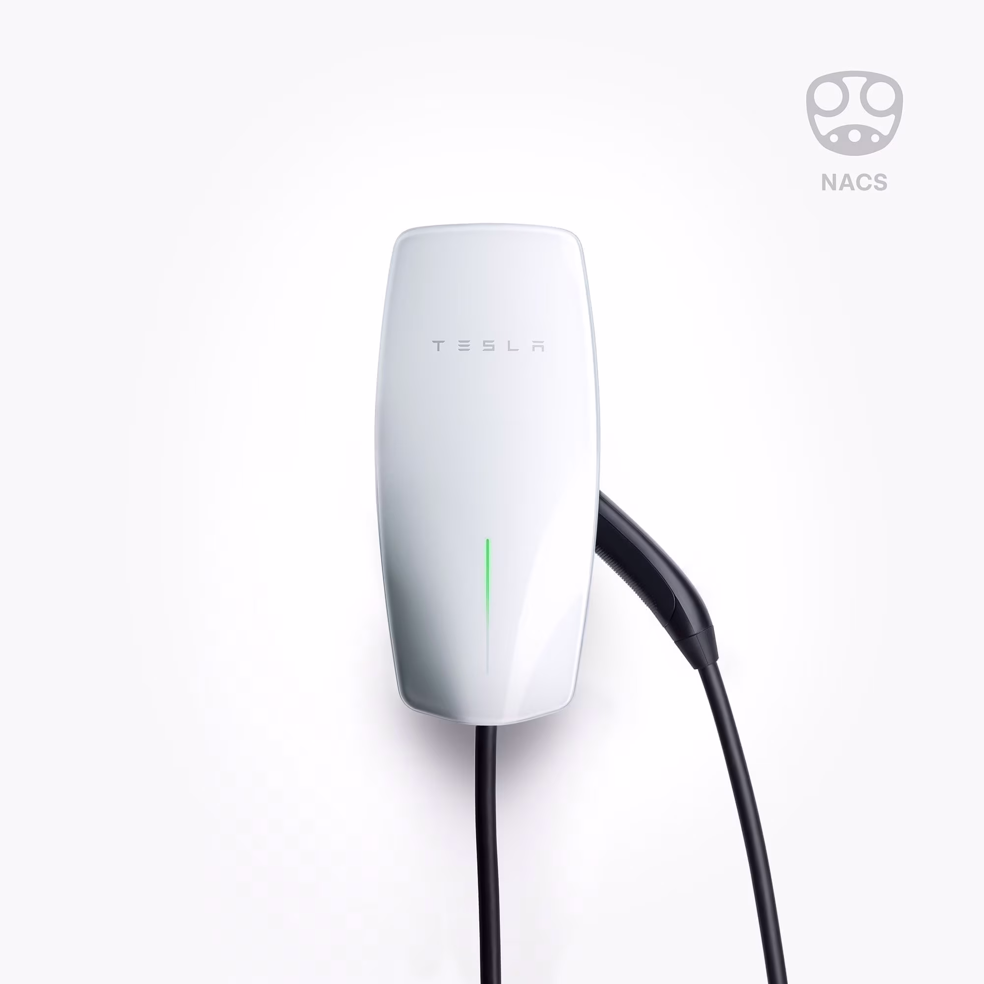 Wall Connector Electric Vehicle (EV) NACS Charger Level 2 up to 48A with 24' Cable
