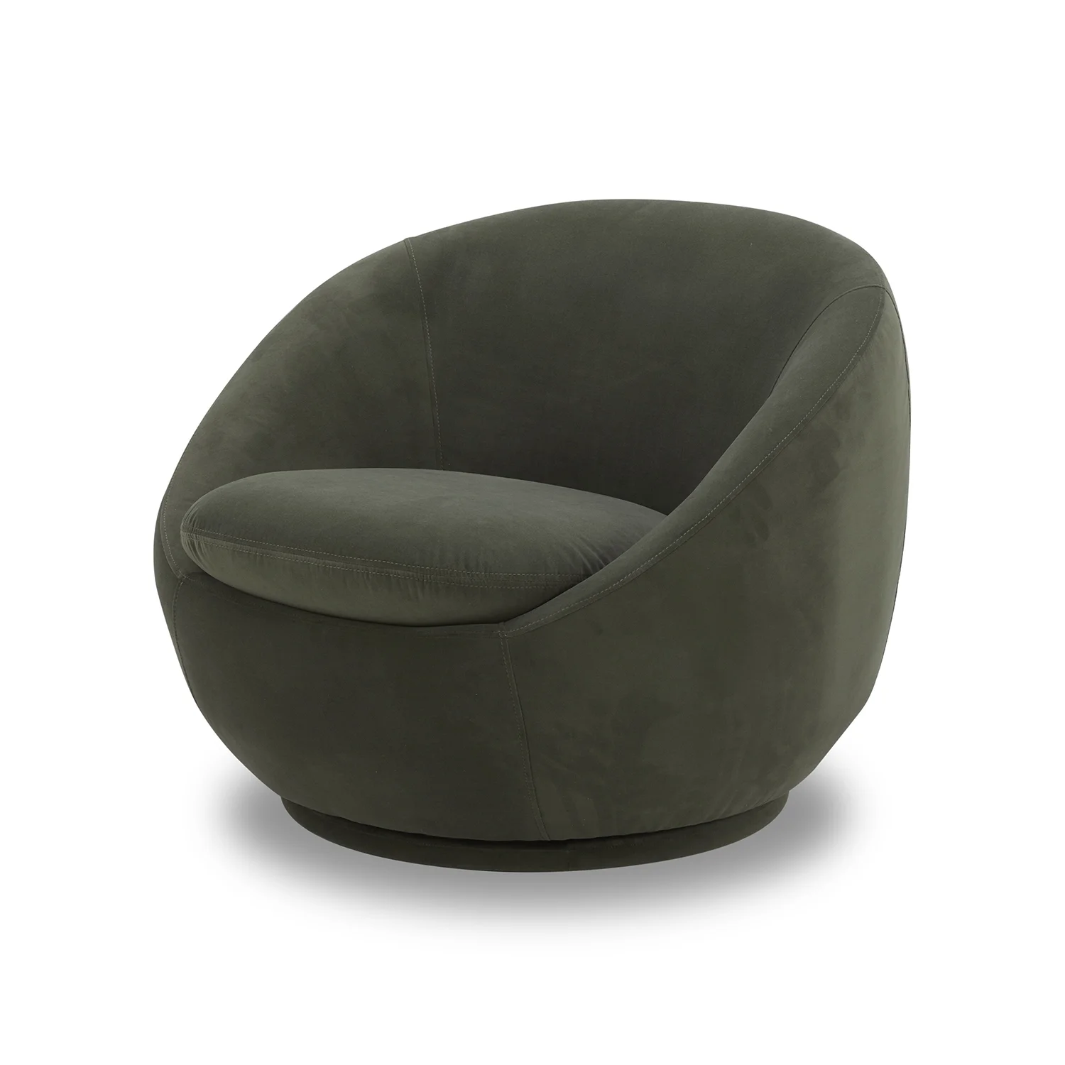 Better Homes & Gardens Mira Swivel Accent Chair, Cream Shearling