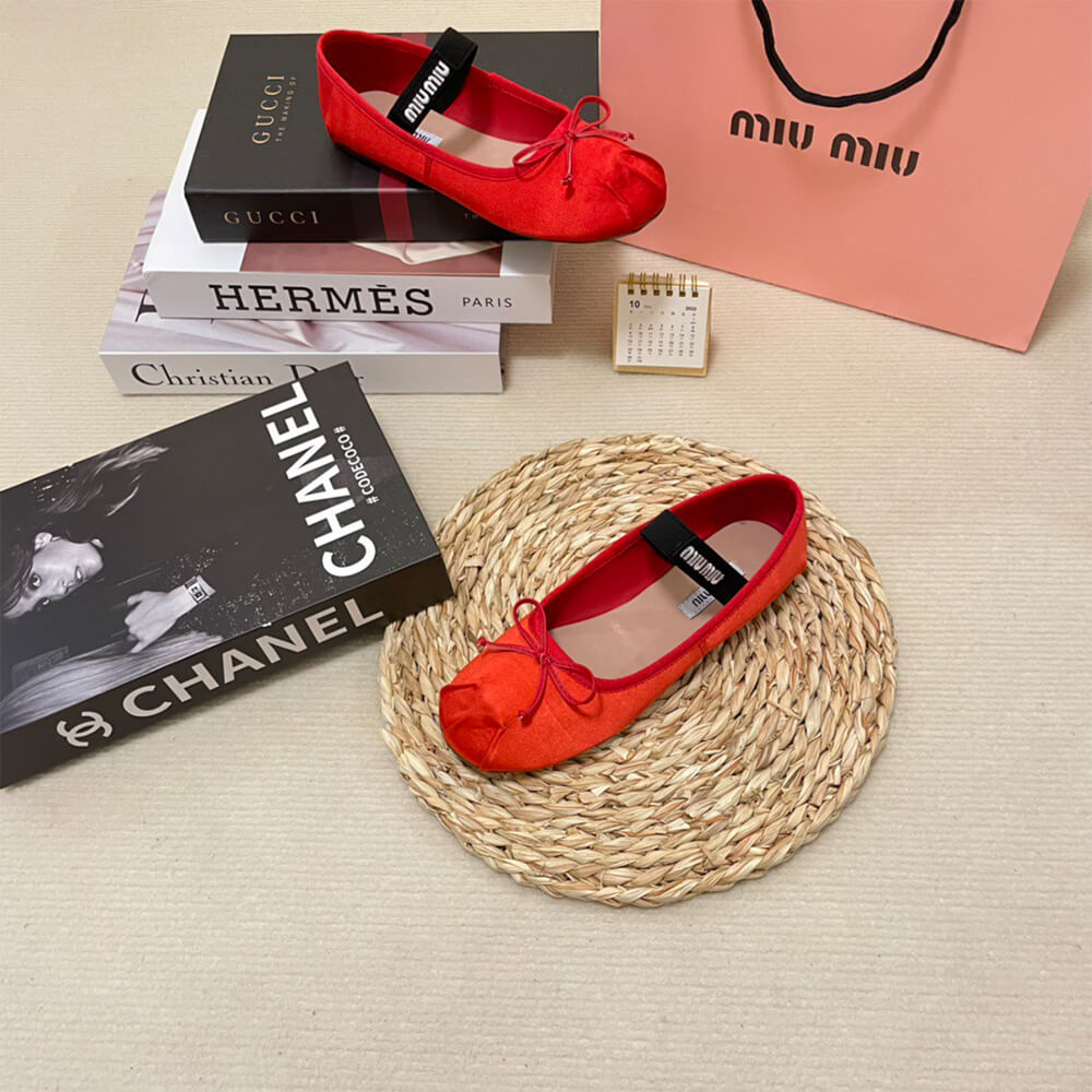 MiuMiu Satin ballerinas