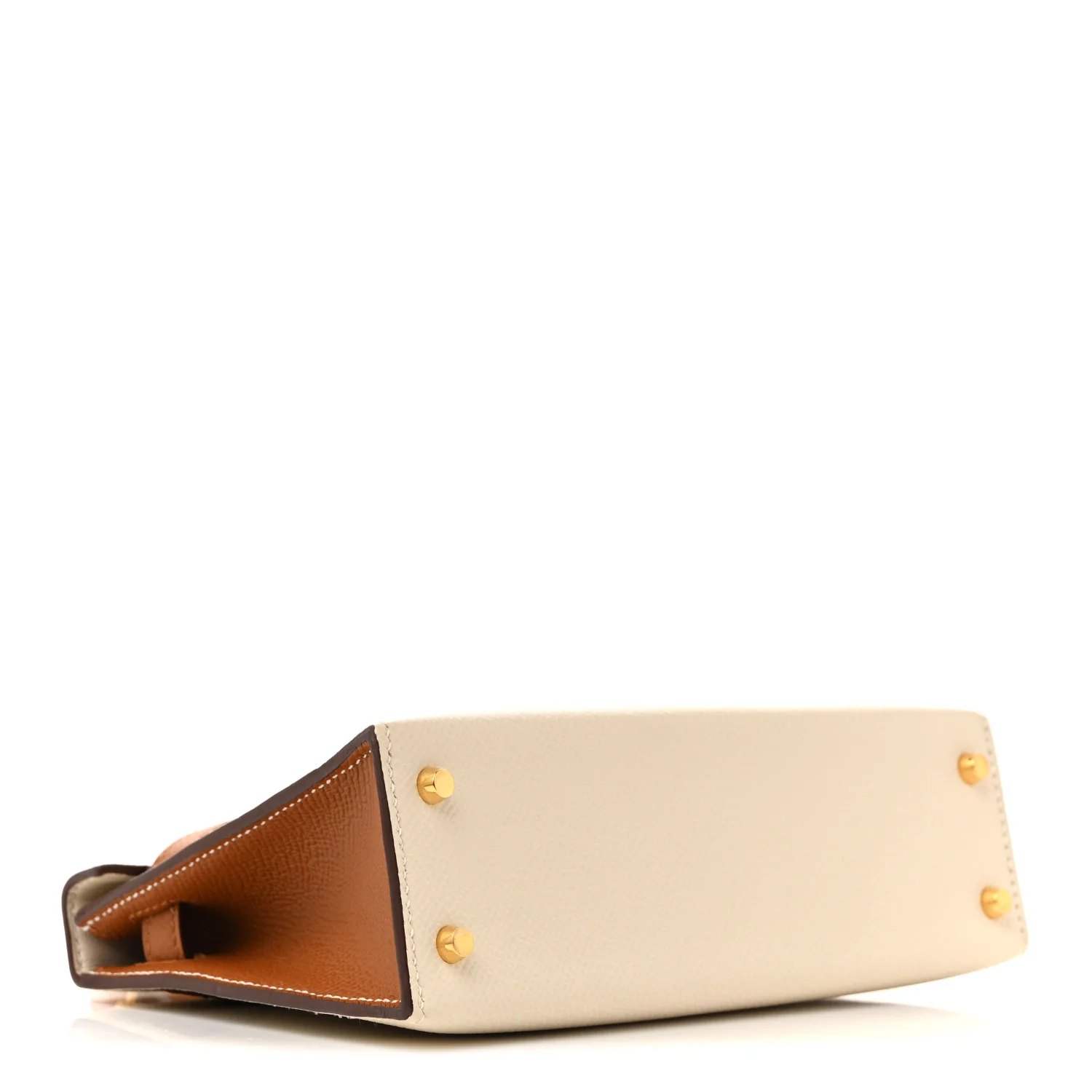 Epsom Horseshoe Mini Kelly Sellier 20 Craie Gold