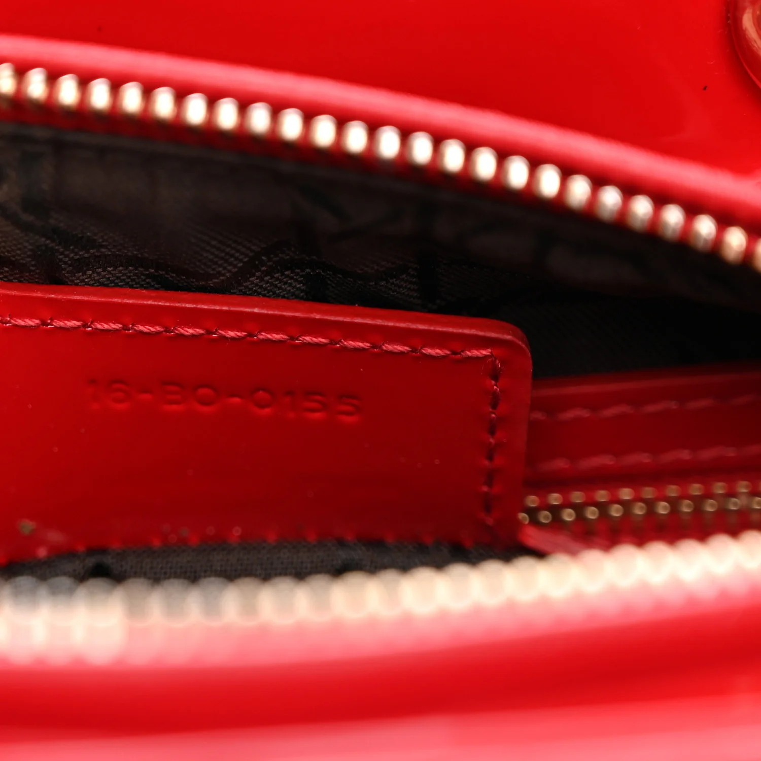 Patent Cannage Medium Lady Dior Red