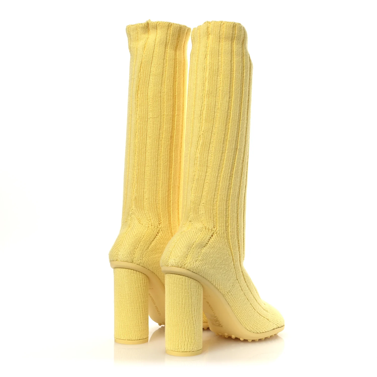 Cotton Knit Atomic Boots 40 Lemonade