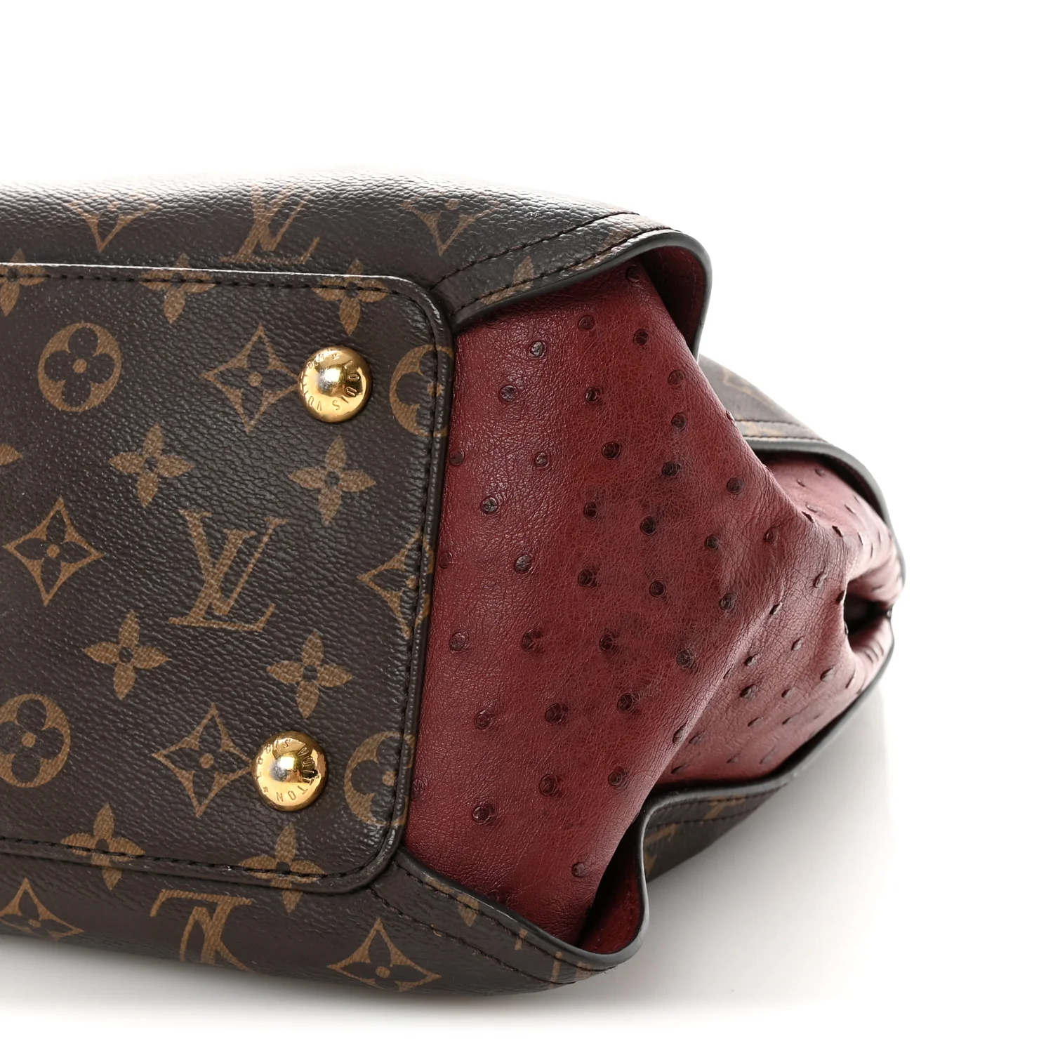 Monogram Python Ostrich Gaia Bordeaux