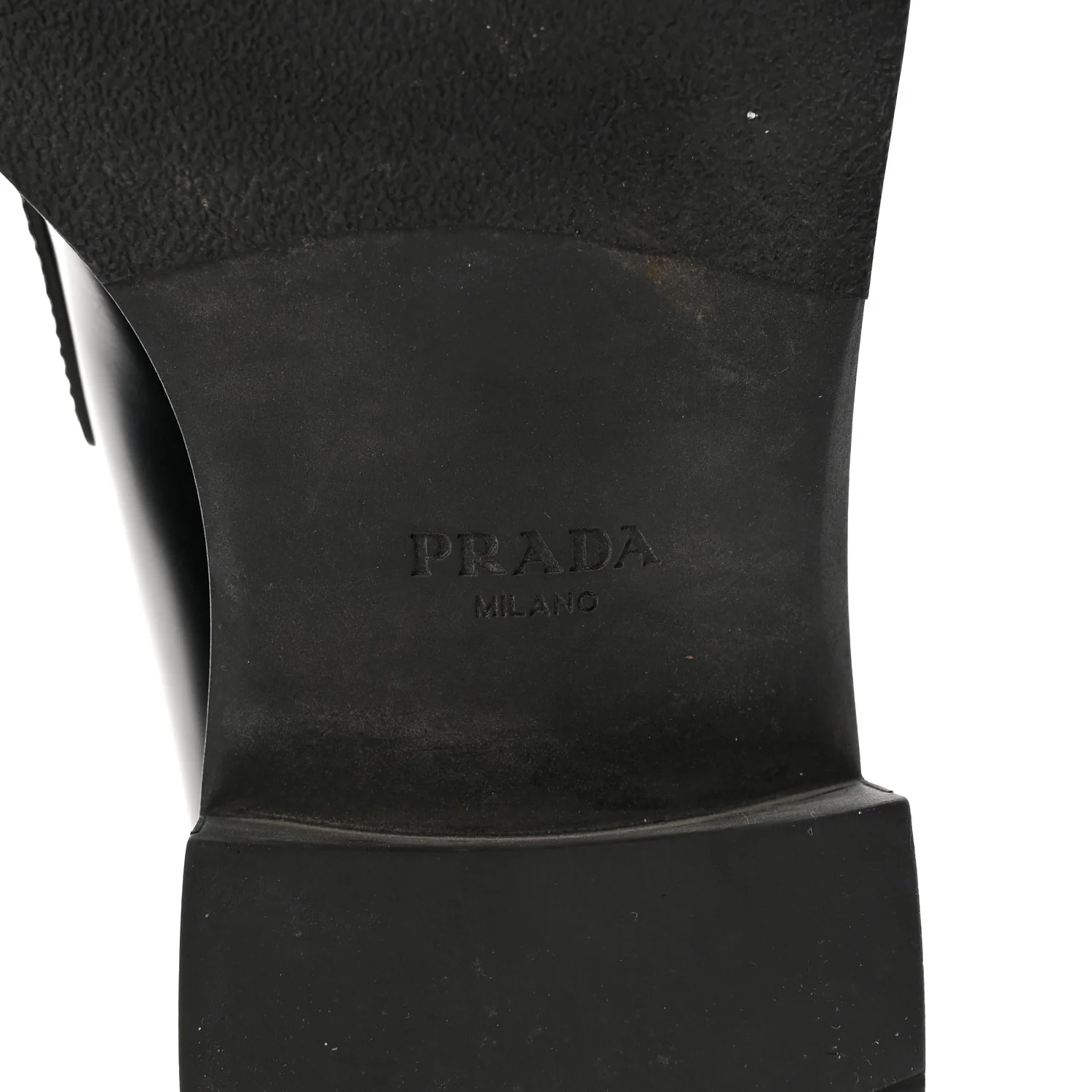 Spazzolato Metal Triangle Logo 50mm Loafers 40 Black