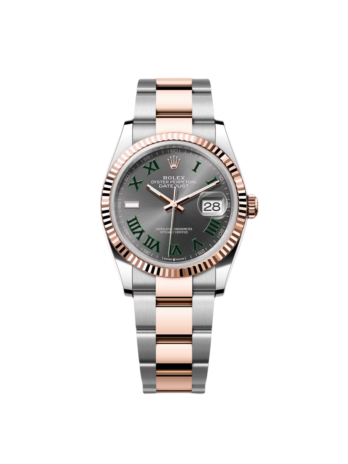 【Super Clone】RLX  Datejust 36mm 126231 Slate Dial Oyster Bracelet Watch