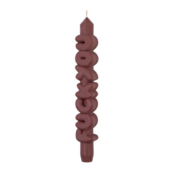 3D kronelys 23 cm F*CK YOU mocha