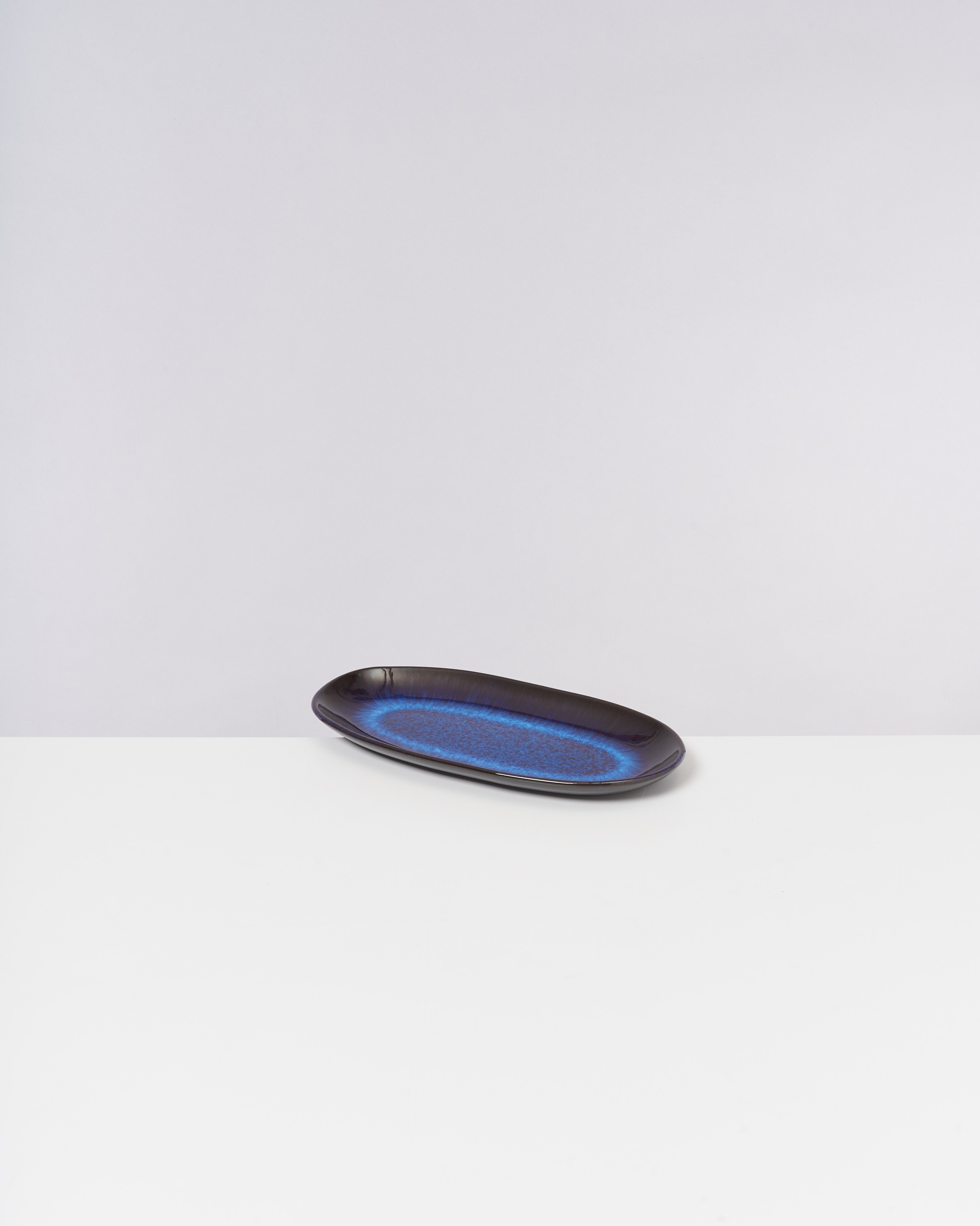MELIDES - SERVING PLATTER M DEEPSEABLUE