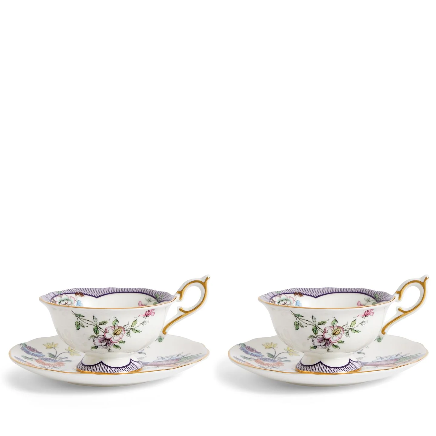 Fortune Teacup & Saucer Set Of 2
